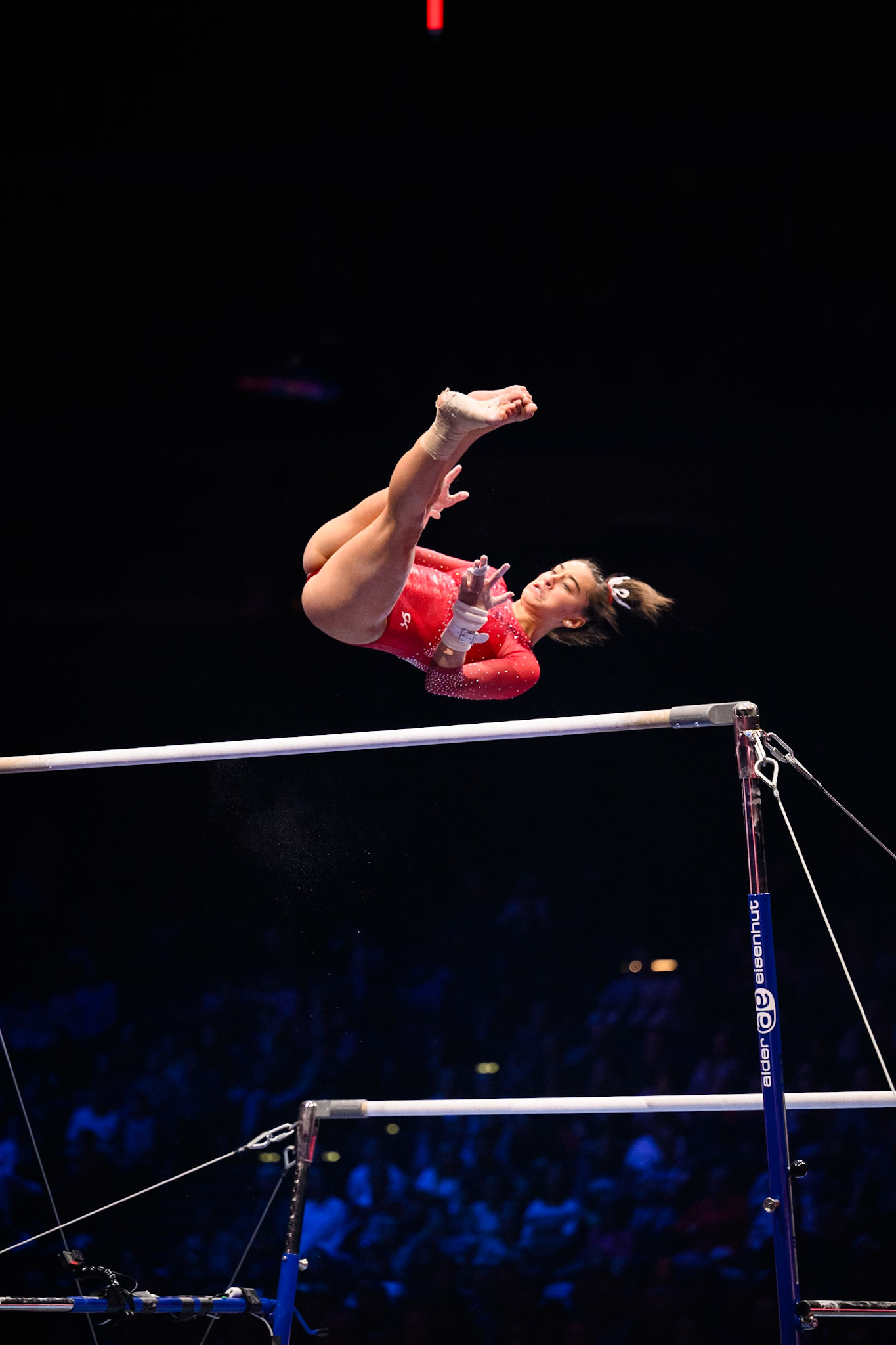 Swiss Cup Zurich 2022, Final, Uneven BarsDepicted: Addison FattaPhoto taken in Zurich, SUI on 2022-11-27Photo credits should read: Norman Seibert, CC BY-SA 4.0NIKON Z 9, NIKKOR Z 70-200mm f/2.8 VR S¹⁄₁₆₀₀ Sek. bei ƒ / 2,8File: DSC_3102.NEF