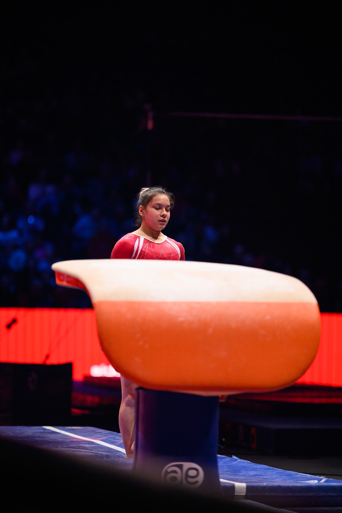 Swiss Cup Zurich 2022, Final, VaultDepicted: Bilge TarhanPhoto taken in Zurich, SUI on 2022-11-27Photo credits should read: Norman Seibert, CC BY-SA 4.0NIKON Z 9, NIKKOR Z 70-200mm f/2.8 VR S¹⁄₁₆₀₀ Sek. bei ƒ / 2,8File: DSC_2454.NEF