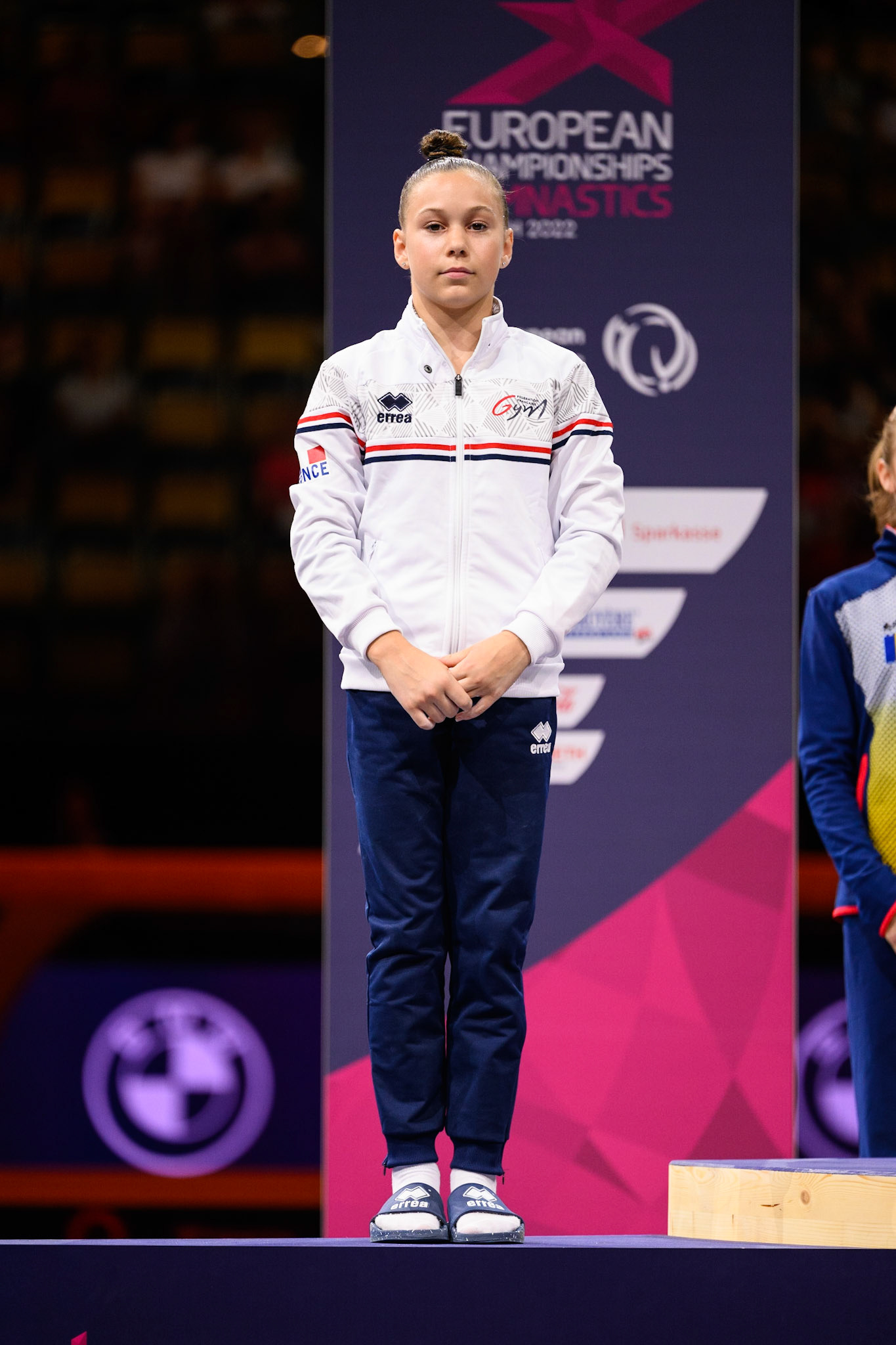 European Championships 2022, Apparatus Final, Victory CeremonyDepicted: Ming van EijkenPhoto taken in Munich, DEU on 2022-08-14Photo credits should read: Norman Seibert, CC BY-SA 4.0NIKON Z 9, NIKKOR Z 70-200mm f/2.8 VR S¹⁄₆₄₀ Sek. bei ƒ / 2,8File: DSC_0480.NEF