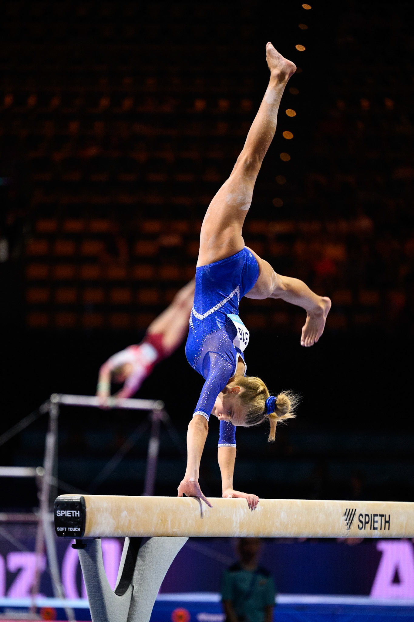 European Championships 2022, All-around Competition, Balance BeamDepicted: Nika Kukuljan FrletaPhoto taken in Munich, DEU on 2022-08-11Photo credits should read: Norman Seibert, CC BY-SA 4.0NIKON Z 9, NIKKOR Z 70-200mm f/2.8 VR S¹⁄₁₆₀₀ Sek. bei ƒ / 2,8File: DSC_8150.NEF