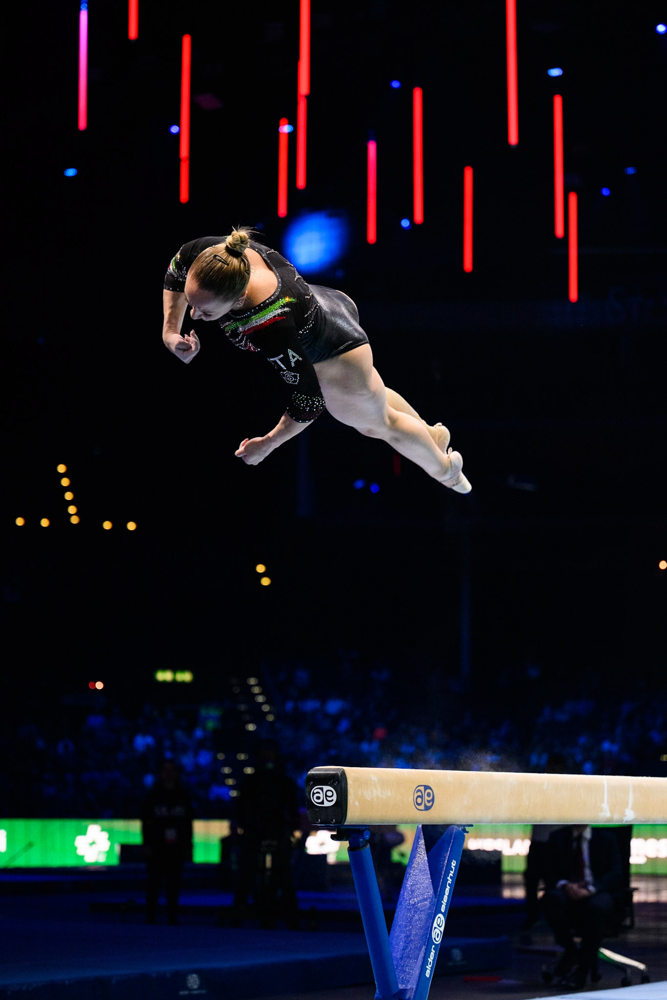 Swiss Cup Zurich 2022, Final, Balance BeamDepicted: Martina MaggioPhoto taken in Zurich, SUI on 2022-11-27Photo credits should read: Norman Seibert, CC BY-SA 4.0NIKON Z 9, NIKKOR Z 70-200mm f/2.8 VR S¹⁄₁₆₀₀ Sek. bei ƒ / 2,8File: DSC_3416.NEF