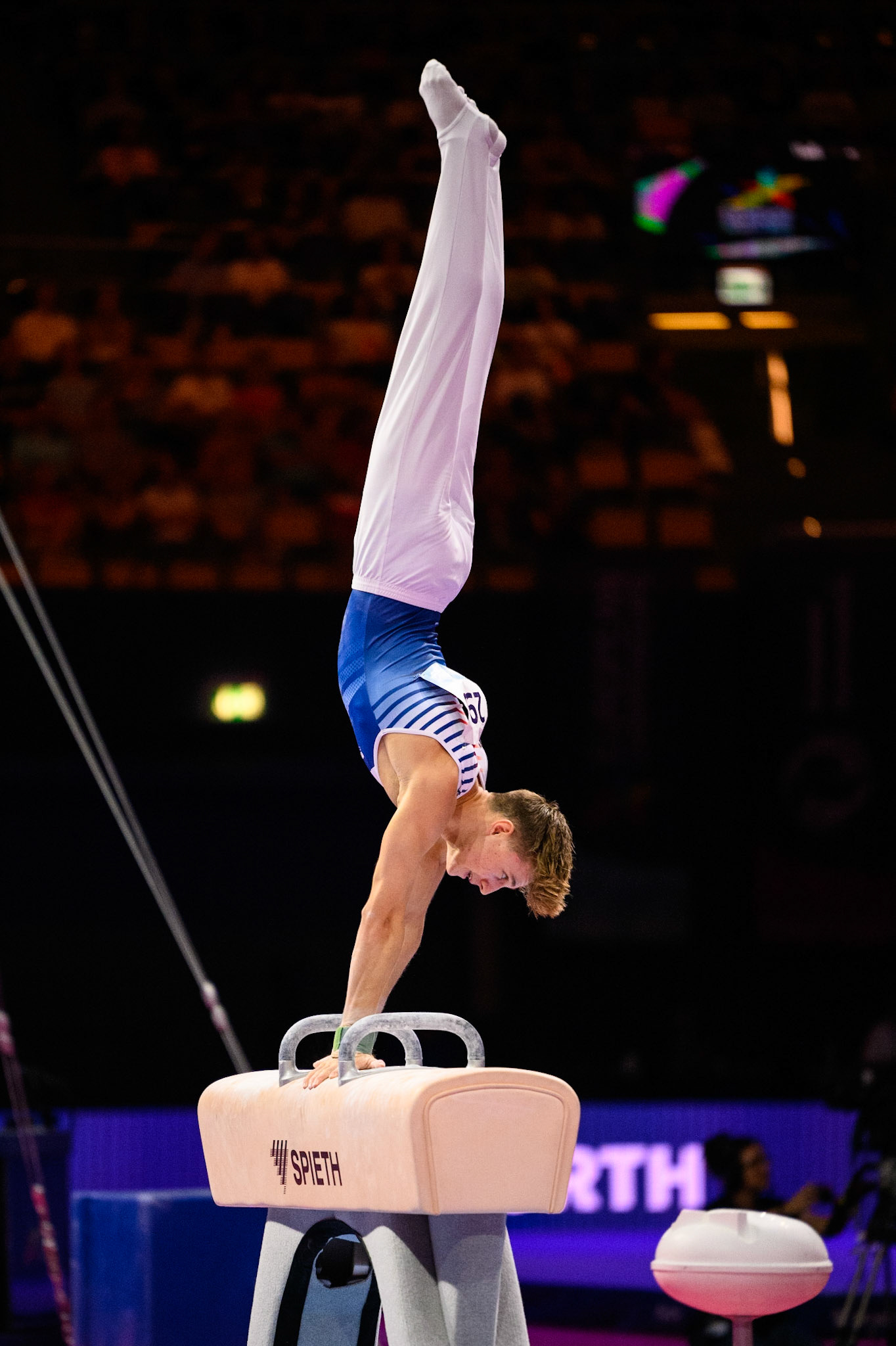 European Championships 2022, Apparatus Final, Pommel HorseDepicted: Benjamin OsbergerPhoto taken in Munich, DEU on 2022-08-21Photo credits should read: Norman Seibert, CC BY-SA 4.0NIKON Z 9, NIKKOR Z 70-200mm f/2.8 VR S¹⁄₁₆₀₀ Sek. bei ƒ / 2,8File: DSC_0901.NEF