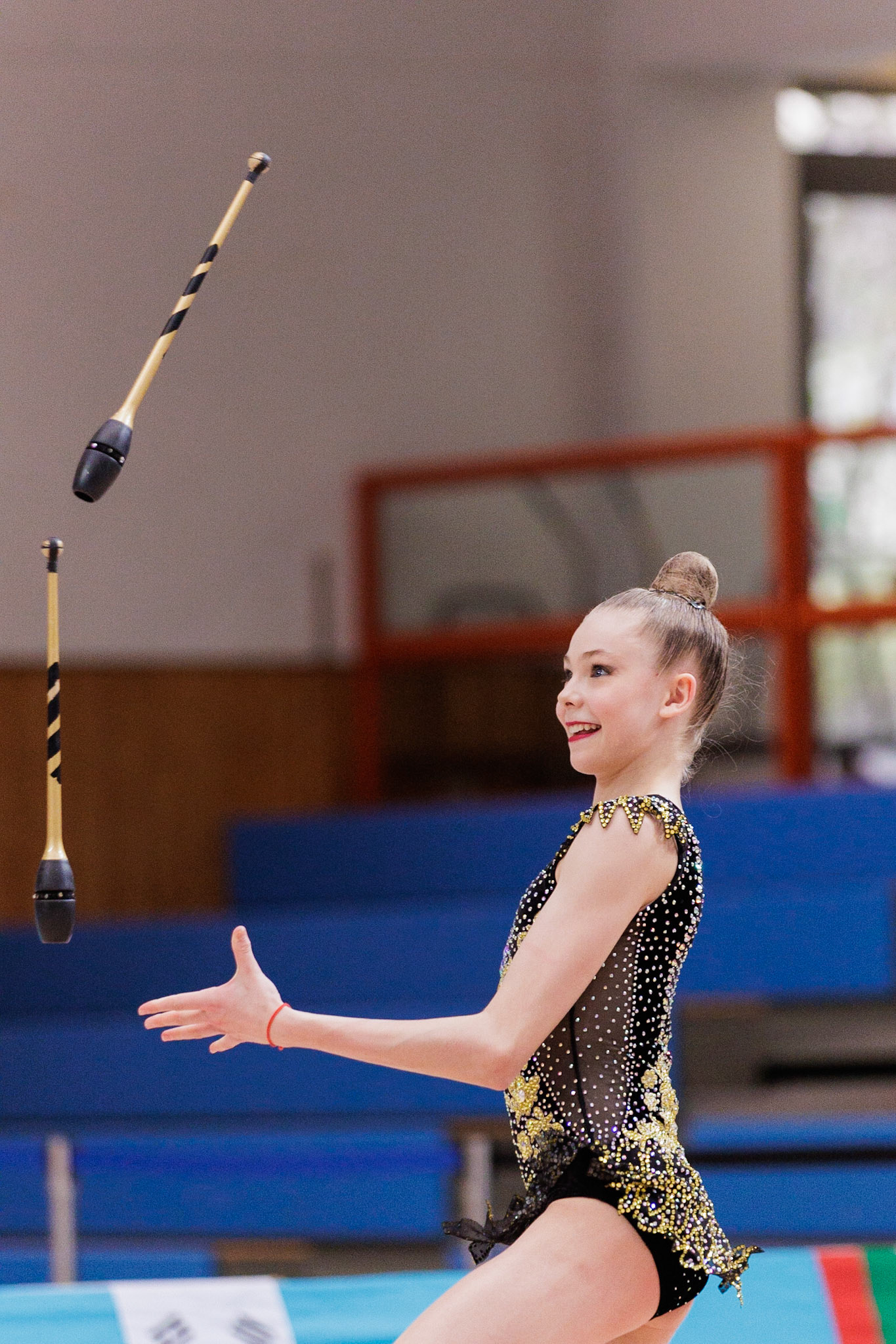 Gymnastik International, Team Competition Junior gymnasts, ClubsDepicted: Viktoria SteinfeldPhoto taken in Fellbach, DEU on 2023-03-04Photo credits should read: Norman SeibertCanon EOS R3, EF70-200mm f/2.8L IS II USM¹⁄₁₂₅₀ Sek. bei ƒ / 2,8File: _V7A6594.CR3