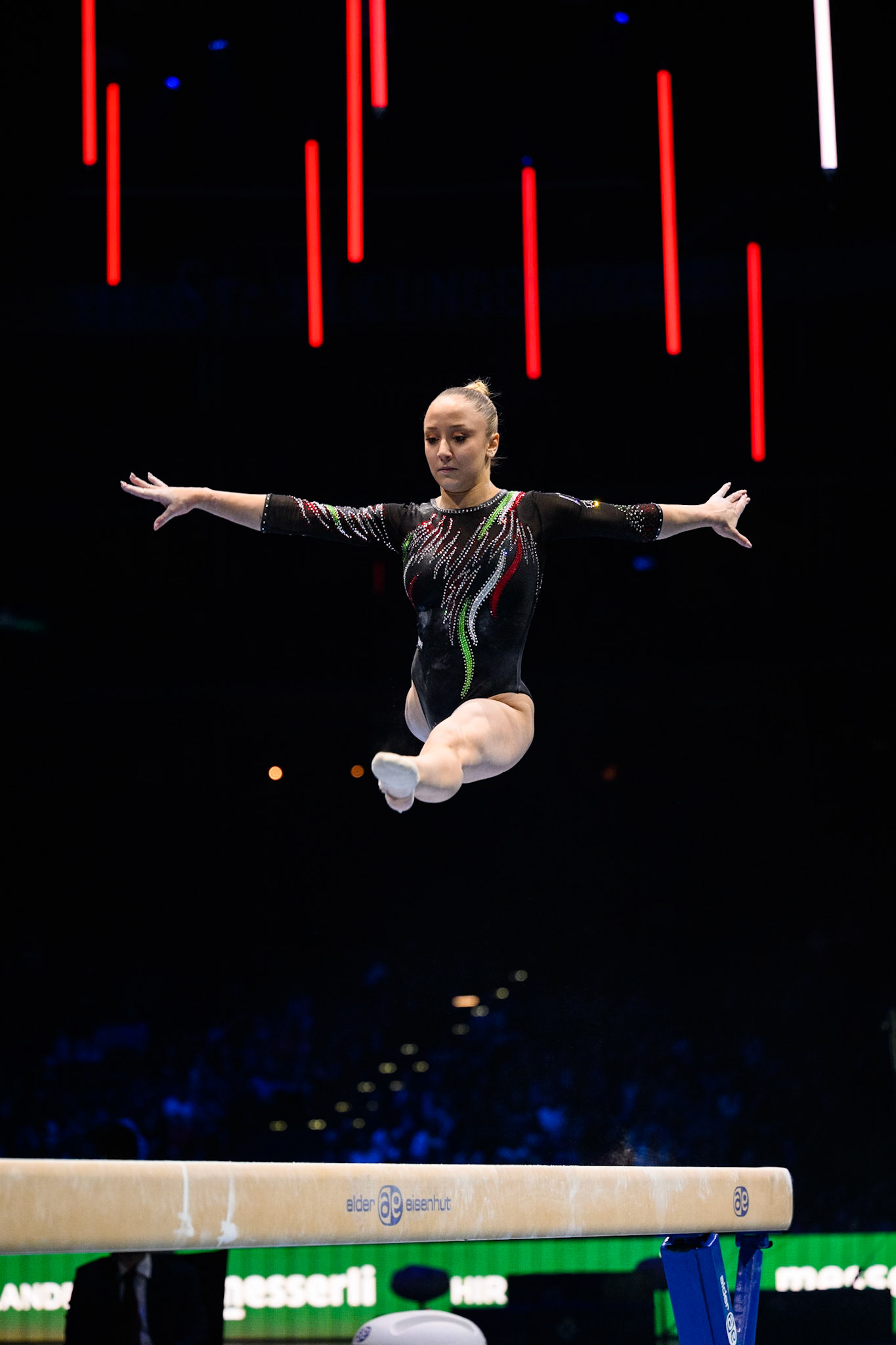 Swiss Cup Zurich 2022, Final, Balance BeamDepicted: Martina MaggioPhoto taken in Zurich, SUI on 2022-11-27Photo credits should read: Norman Seibert, CC BY-SA 4.0NIKON Z 9, NIKKOR Z 70-200mm f/2.8 VR S¹⁄₁₆₀₀ Sek. bei ƒ / 2,8File: DSC_3270.NEF