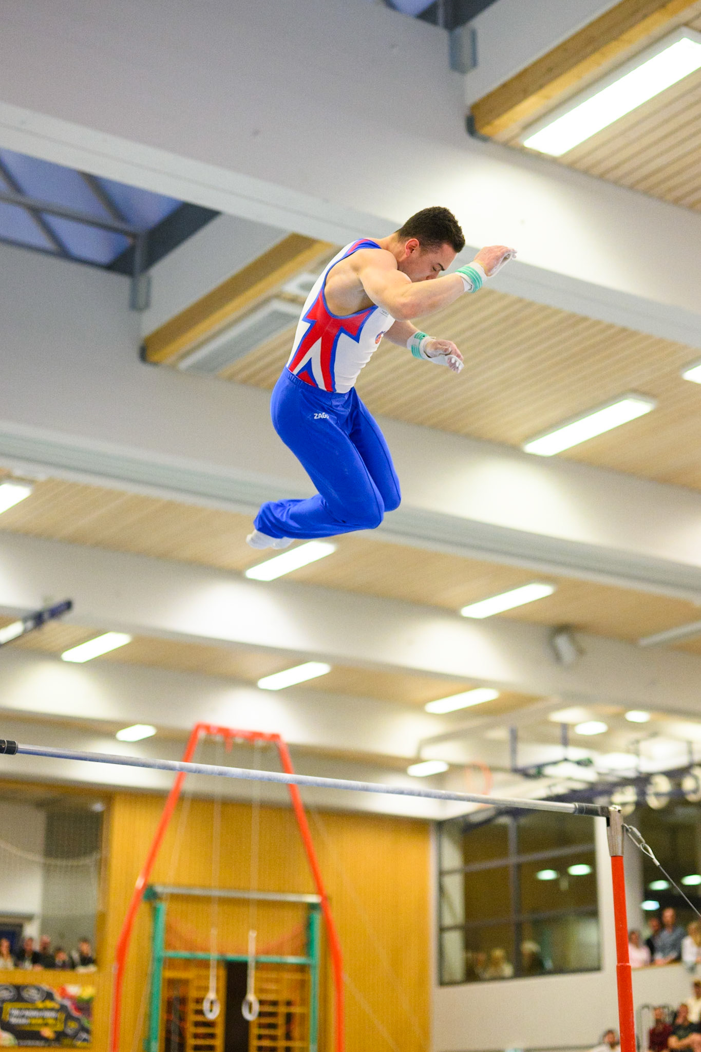 1. Bundesliga Kunstturnen: KTV Straubenhardt vs. TuS Vinnhorst, Competition, Horizontal BarDepicted: Ahmet ÖnderPhoto taken in Straubenhardt, DEU on 2023-04-22Photo credits should read: Norman SeibertNIKON Z 9, NIKKOR Z 50mm f/1.2 S¹⁄₁₂₅₀ Sek. bei ƒ / 1,6File: DSC_7455.NEF