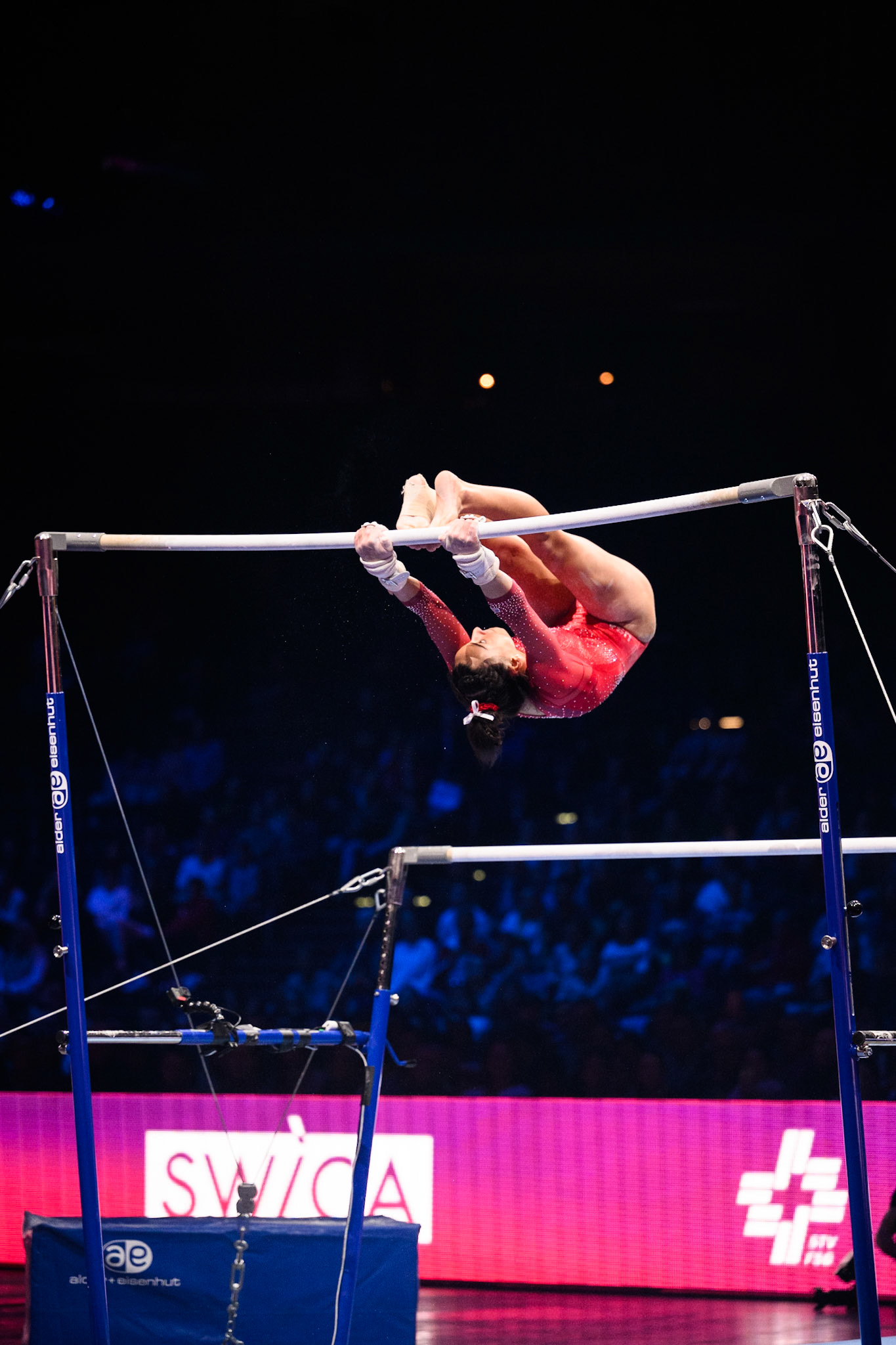 Swiss Cup Zurich 2022, Final, Uneven BarsDepicted: Addison FattaPhoto taken in Zurich, SUI on 2022-11-27Photo credits should read: Norman Seibert, CC BY-SA 4.0NIKON Z 9, NIKKOR Z 70-200mm f/2.8 VR S¹⁄₁₆₀₀ Sek. bei ƒ / 2,8File: DSC_3072.NEF