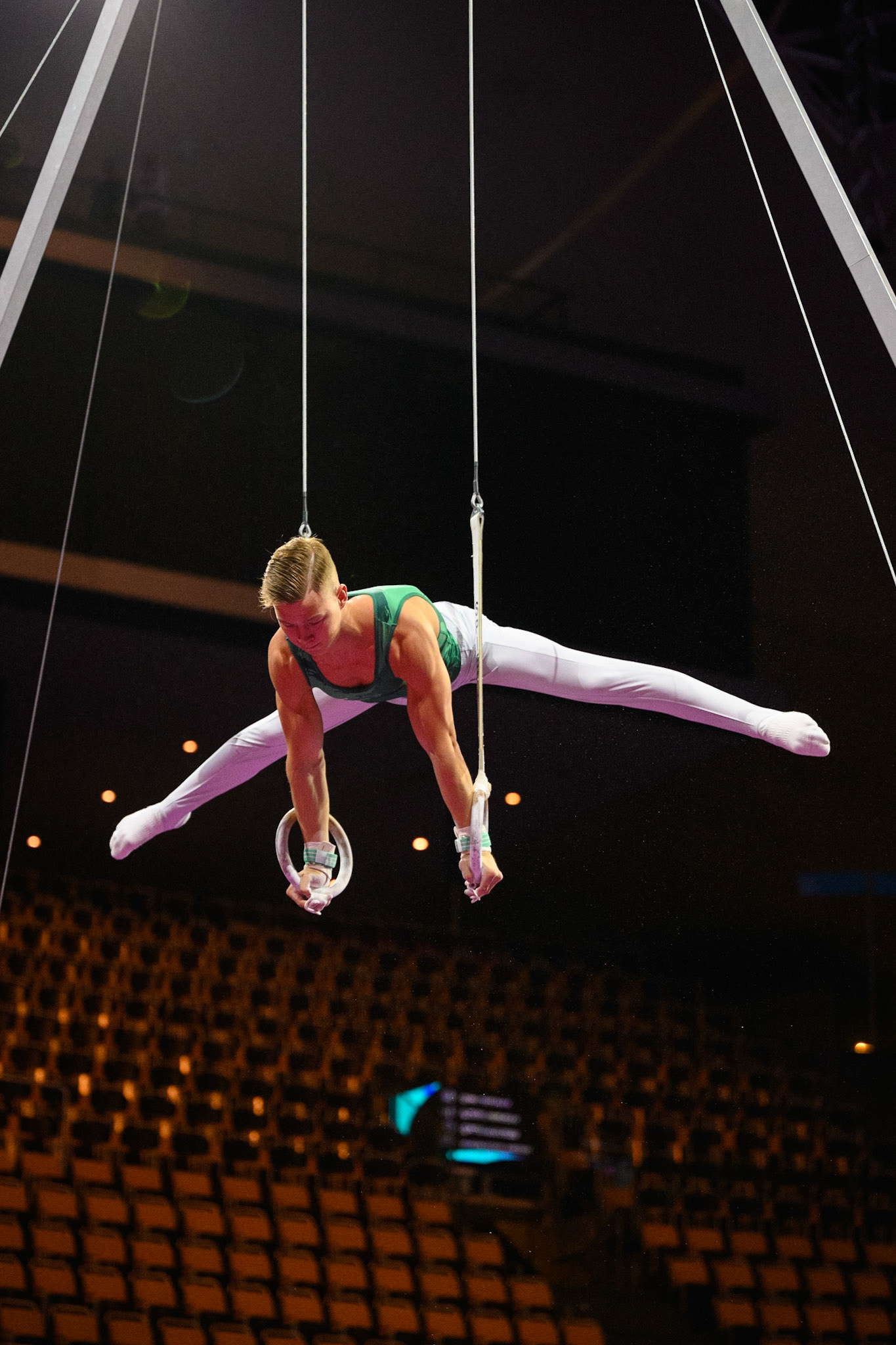 European Championships 2022, Podium Training, Still RingsDepicted: Krisztián BalázsPhoto taken in Munich, DEU on 2022-08-16Photo credits should read: Norman Seibert, CC BY-SA 4.0NIKON Z 9, NIKKOR Z 70-200mm f/2.8 VR S¹⁄₁₆₀₀ Sek. bei ƒ / 2,8File: DSC_4453.NEF