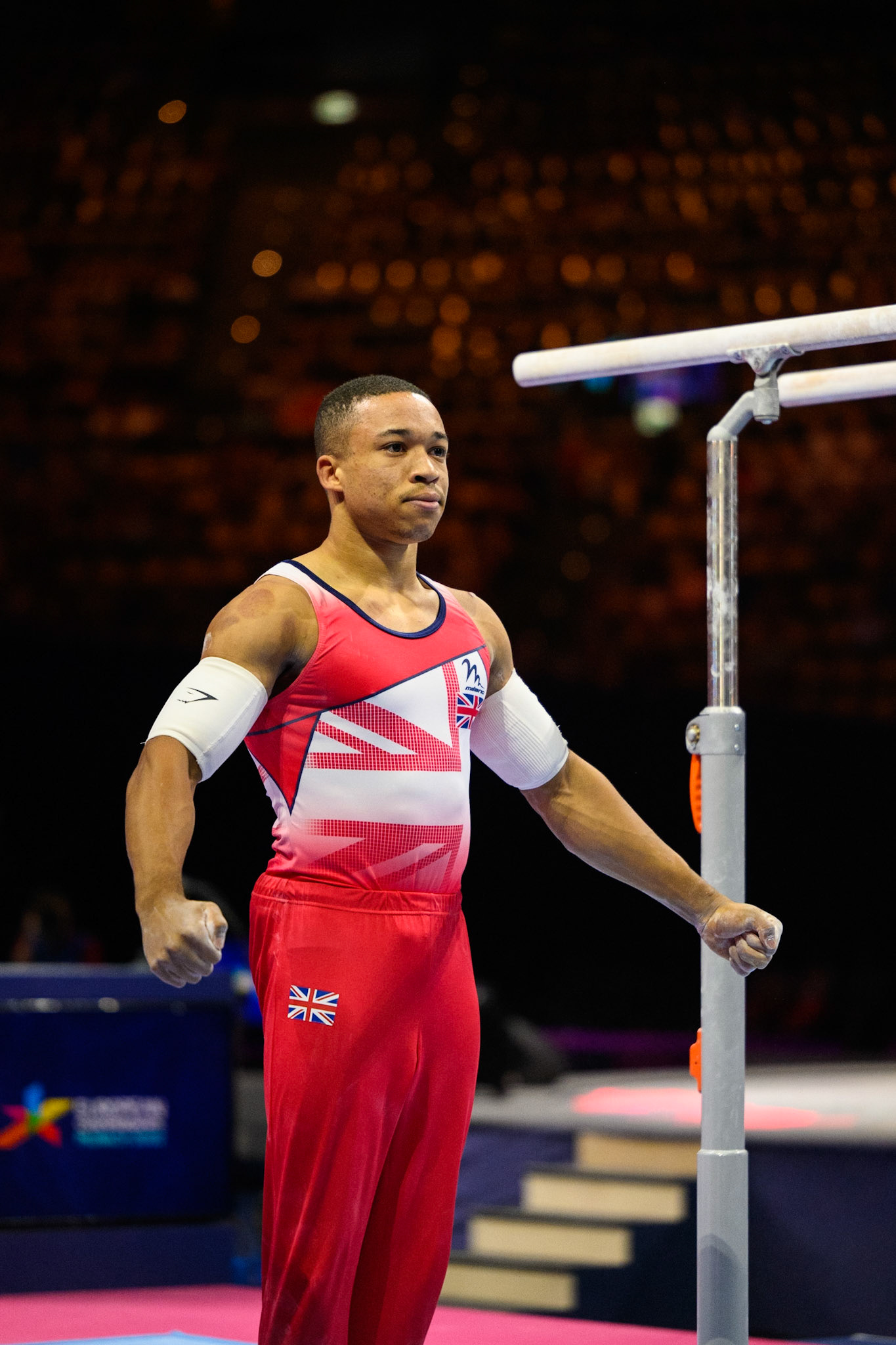 European Championships 2022, Apparatus Final, Parallel BarsDepicted: Joe FraserPhoto taken in Munich, DEU on 2022-08-21Photo credits should read: Norman Seibert, CC BY-SA 4.0NIKON Z 9, NIKKOR Z 70-200mm f/2.8 VR S¹⁄₁₆₀₀ Sek. bei ƒ / 2,8File: DSC_5696.NEF