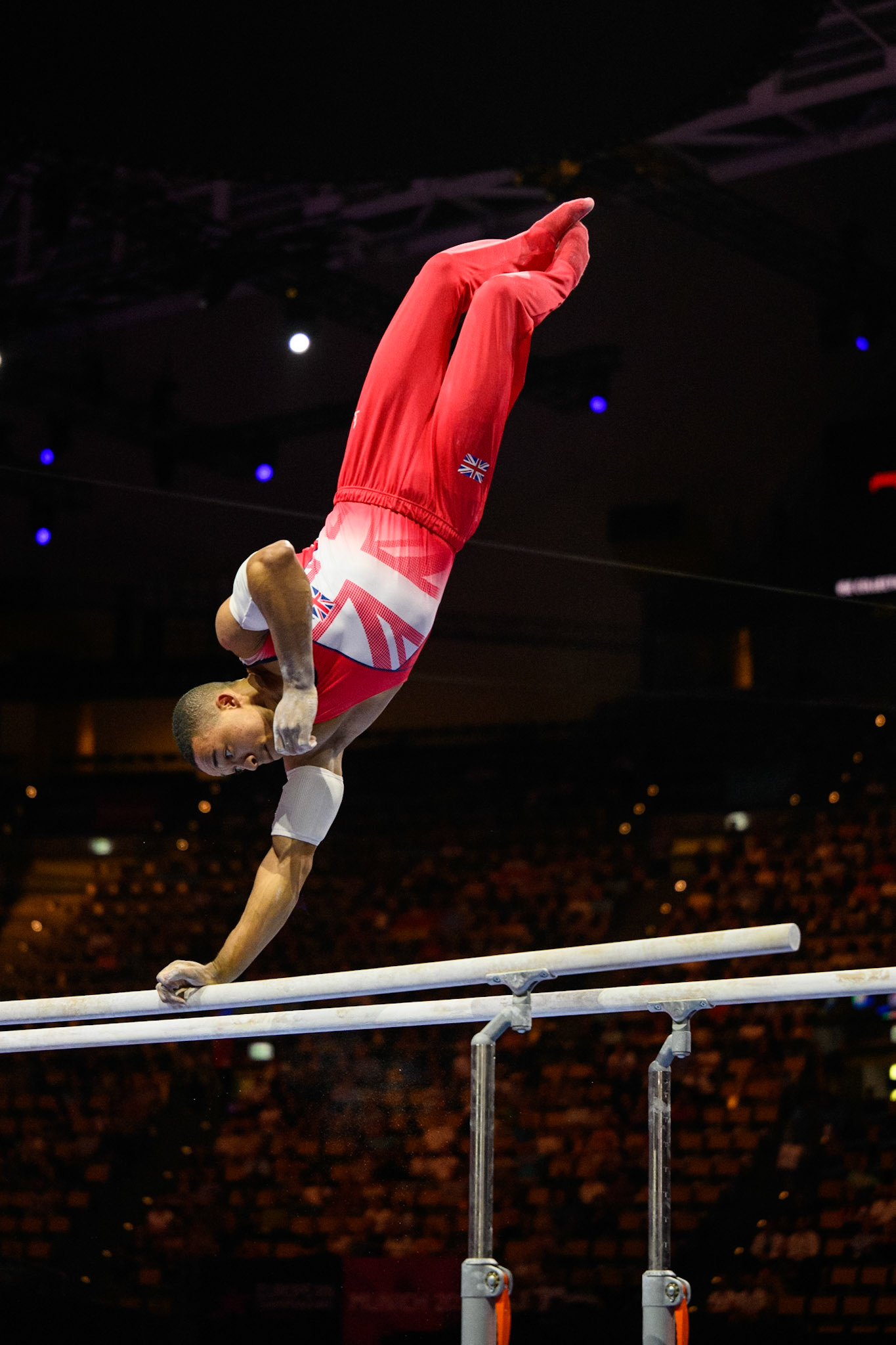 European Championships 2022, Apparatus Final, Parallel BarsDepicted: Joe FraserPhoto taken in Munich, DEU on 2022-08-21Photo credits should read: Norman Seibert, CC BY-SA 4.0NIKON Z 9, NIKKOR Z 70-200mm f/2.8 VR S¹⁄₁₆₀₀ Sek. bei ƒ / 2,8File: DSC_5577.NEF