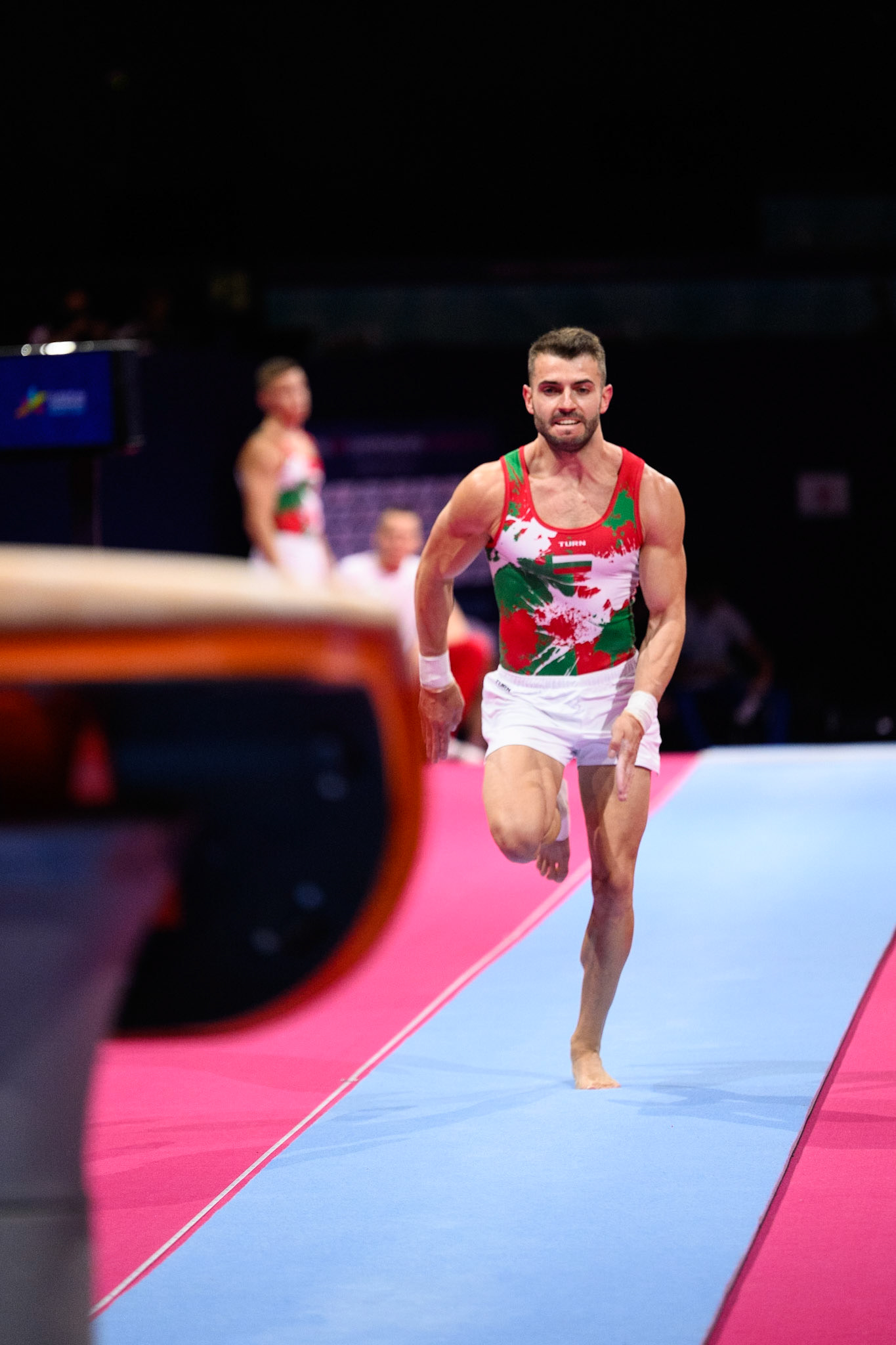 European Championships 2022, Podium Training, VaultDepicted: Yordan AleksandrovPhoto taken in Munich, DEU on 2022-08-16Photo credits should read: Norman Seibert, CC BY-SA 4.0NIKON Z 9, NIKKOR Z 70-200mm f/2.8 VR S¹⁄₁₆₀₀ Sek. bei ƒ / 2,8File: DSC_6656.NEF