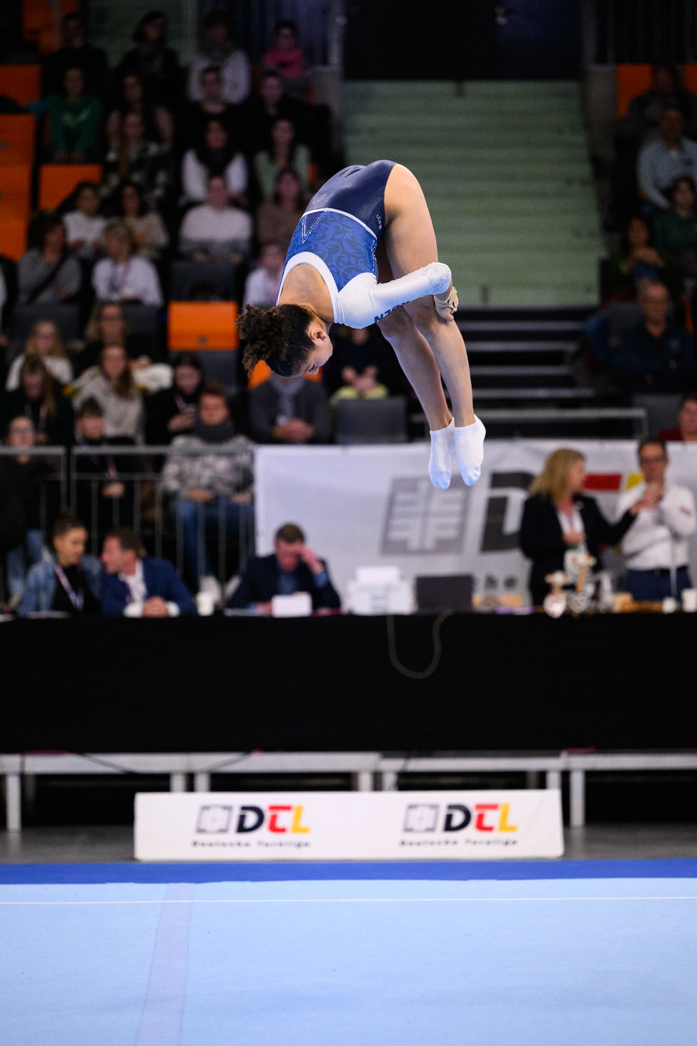 1. Bundesliga Kunstturnen: Finale Frauen, Competition, Floor ExerciseDepicted: Salina BousmayoPhoto taken in Neu-Ulm, DEU on 2022-12-3Photo credits should read: Norman Seibert, CC BY-SA 4.0NIKON Z 9, NIKKOR Z 70-200mm f/2.8 VR S¹⁄₁₂₅₀ Sek. bei ƒ / 2,8File: DSC_0189.NEF