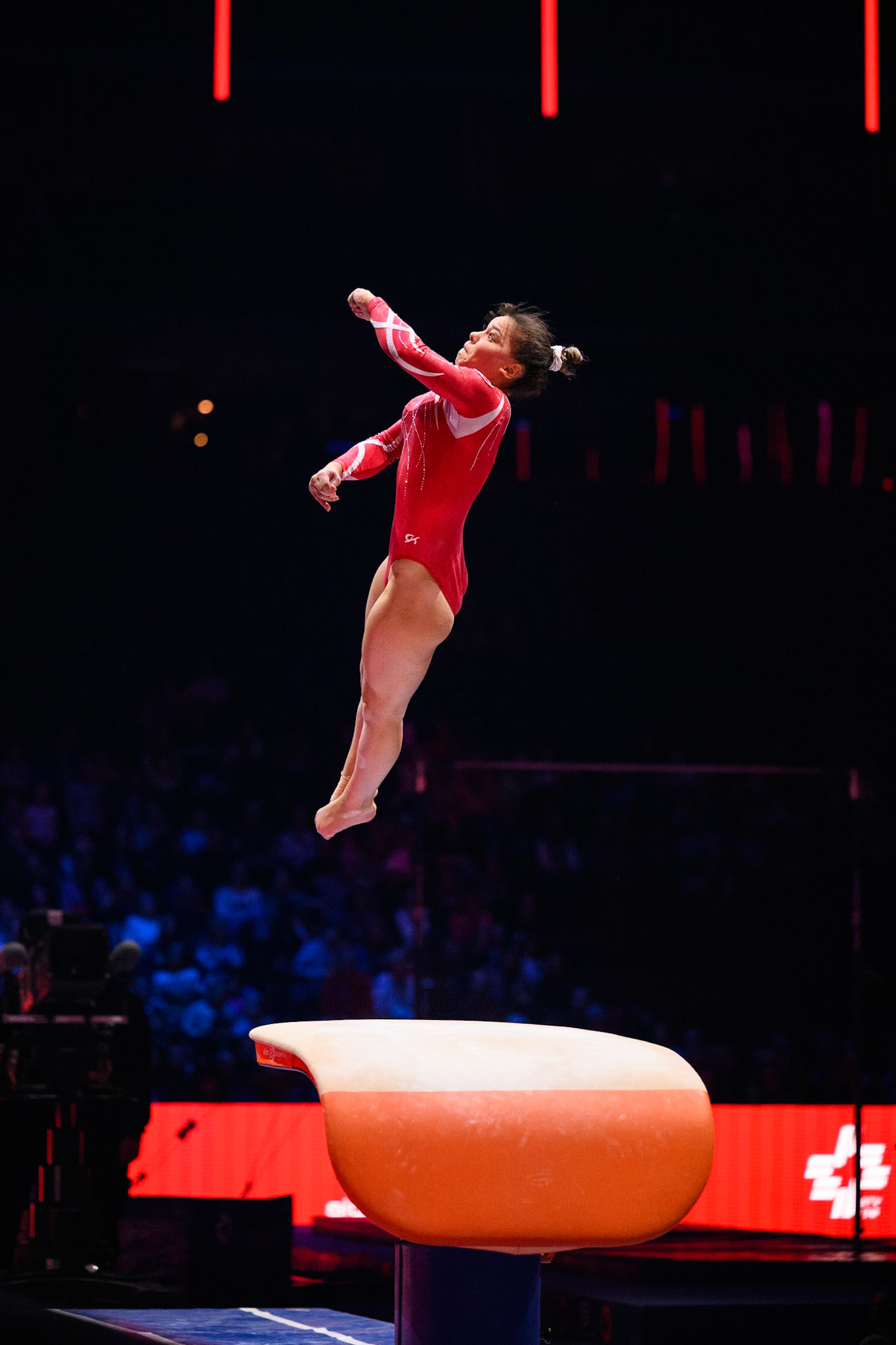 Swiss Cup Zurich 2022, Final, VaultDepicted: Bilge TarhanPhoto taken in Zurich, SUI on 2022-11-27Photo credits should read: Norman Seibert, CC BY-SA 4.0NIKON Z 9, NIKKOR Z 70-200mm f/2.8 VR S¹⁄₁₆₀₀ Sek. bei ƒ / 2,8File: DSC_2439.NEF