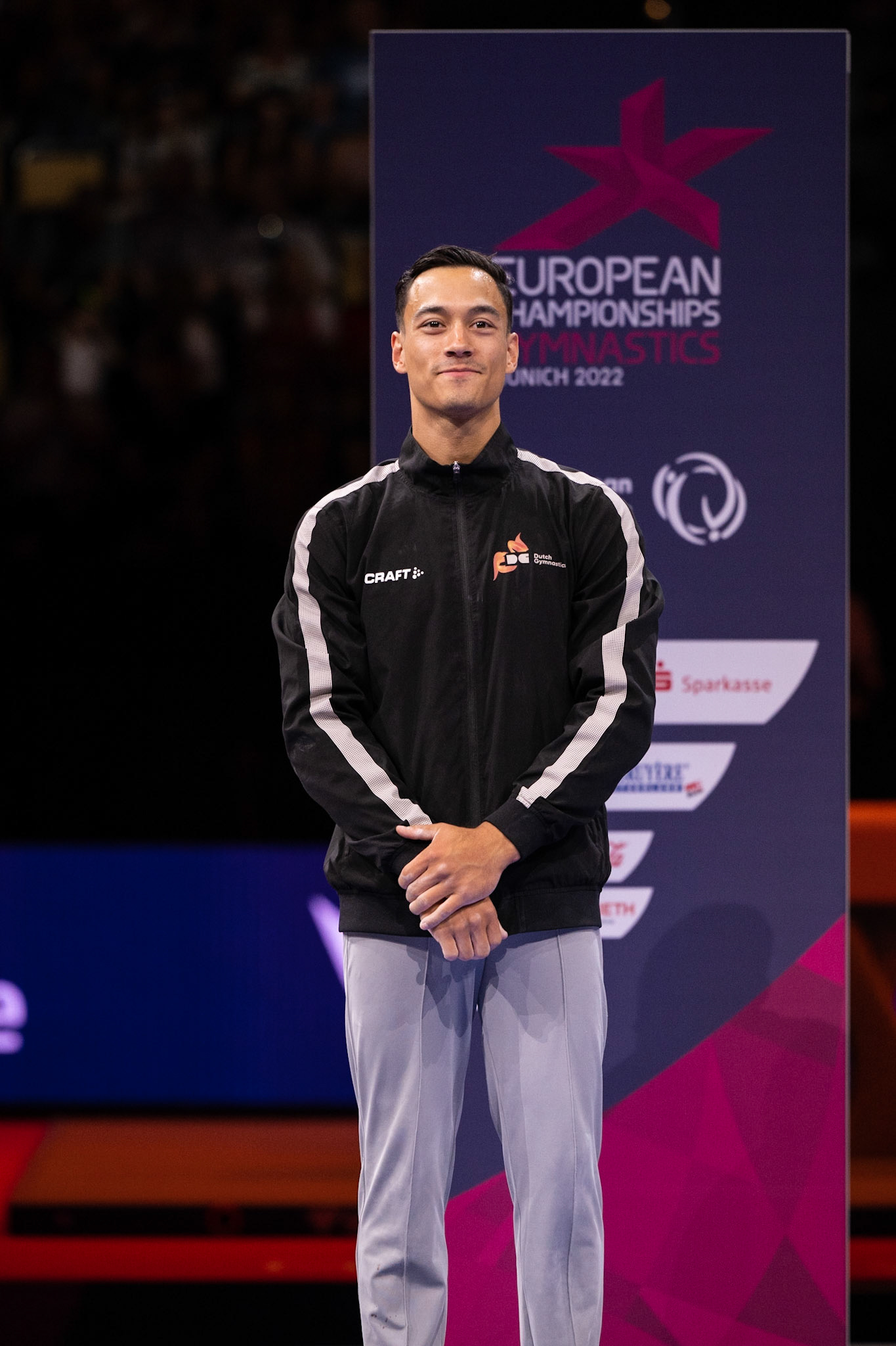 European Championships 2022, Apparatus Final, Pommel HorseDepicted: Loran de MunckPhoto taken in Munich, DEU on 2022-08-21Photo credits should read: Norman Seibert, CC BY-SA 4.0NIKON Z 9, NIKKOR Z 70-200mm f/2.8 VR S¹⁄₈₀₀ Sek. bei ƒ / 4,0File: DSC_1856.NEF