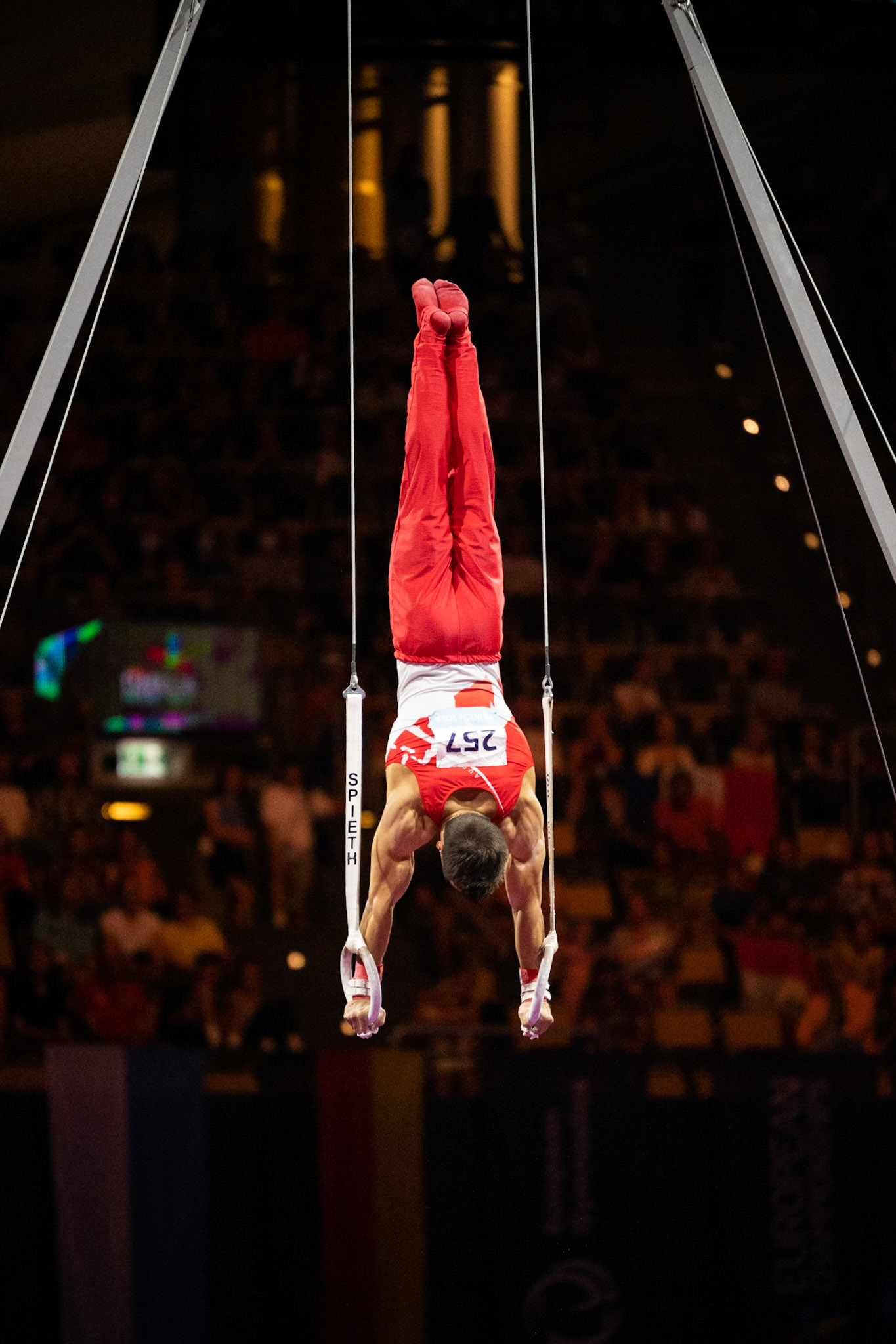 European Championships 2022, Apparatus Final, Still RingsDepicted: Vinzenz HöckPhoto taken in Munich, DEU on 2022-08-21Photo credits should read: Norman Seibert, CC BY-SA 4.0NIKON Z 9, NIKKOR Z 70-200mm f/2.8 VR S¹⁄₁₆₀₀ Sek. bei ƒ / 2,8File: DSC_3194.NEF