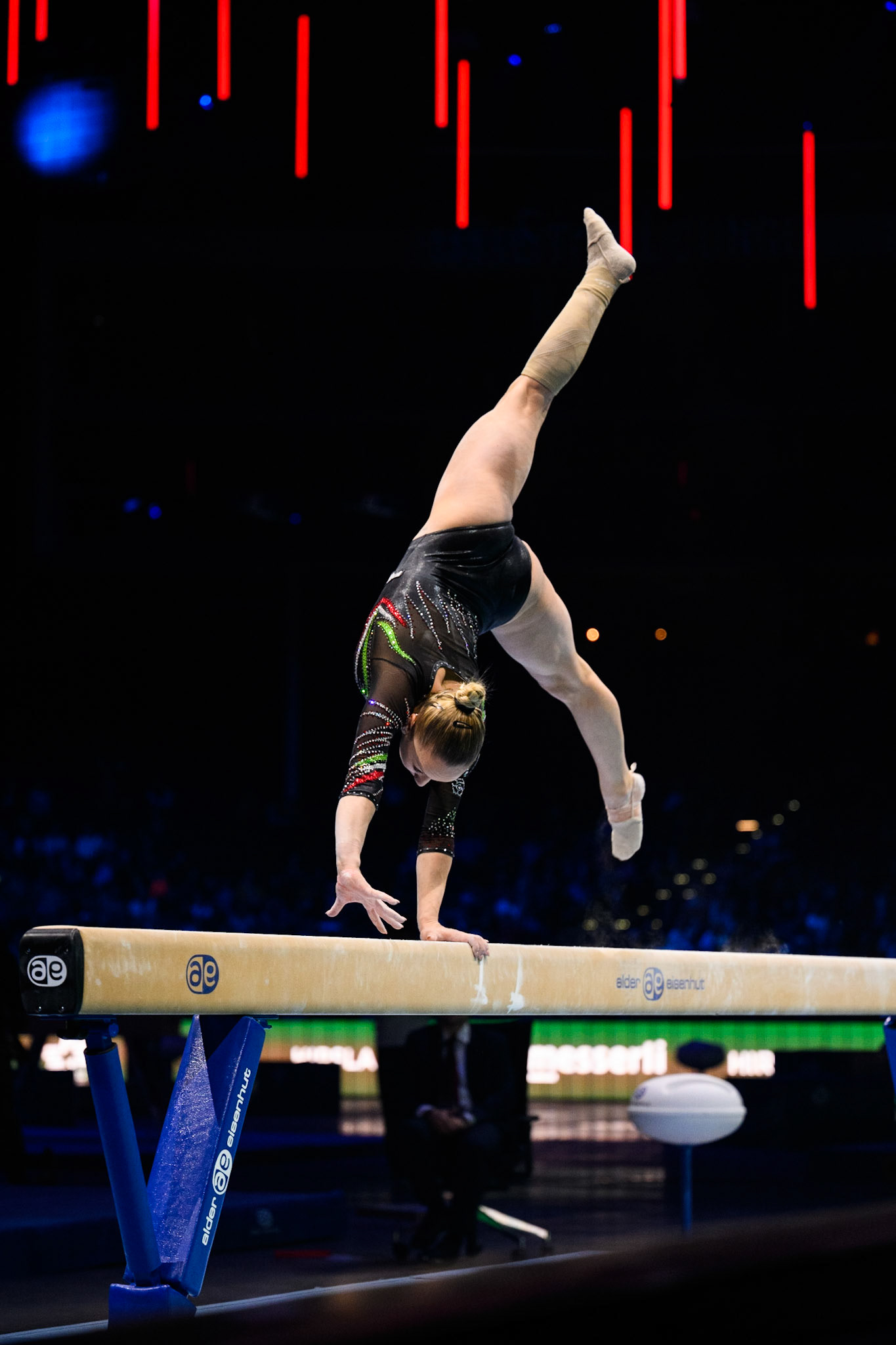 Swiss Cup Zurich 2022, Final, Balance BeamDepicted: Martina MaggioPhoto taken in Zurich, SUI on 2022-11-27Photo credits should read: Norman Seibert, CC BY-SA 4.0NIKON Z 9, NIKKOR Z 70-200mm f/2.8 VR S¹⁄₁₆₀₀ Sek. bei ƒ / 2,8File: DSC_3409.NEF