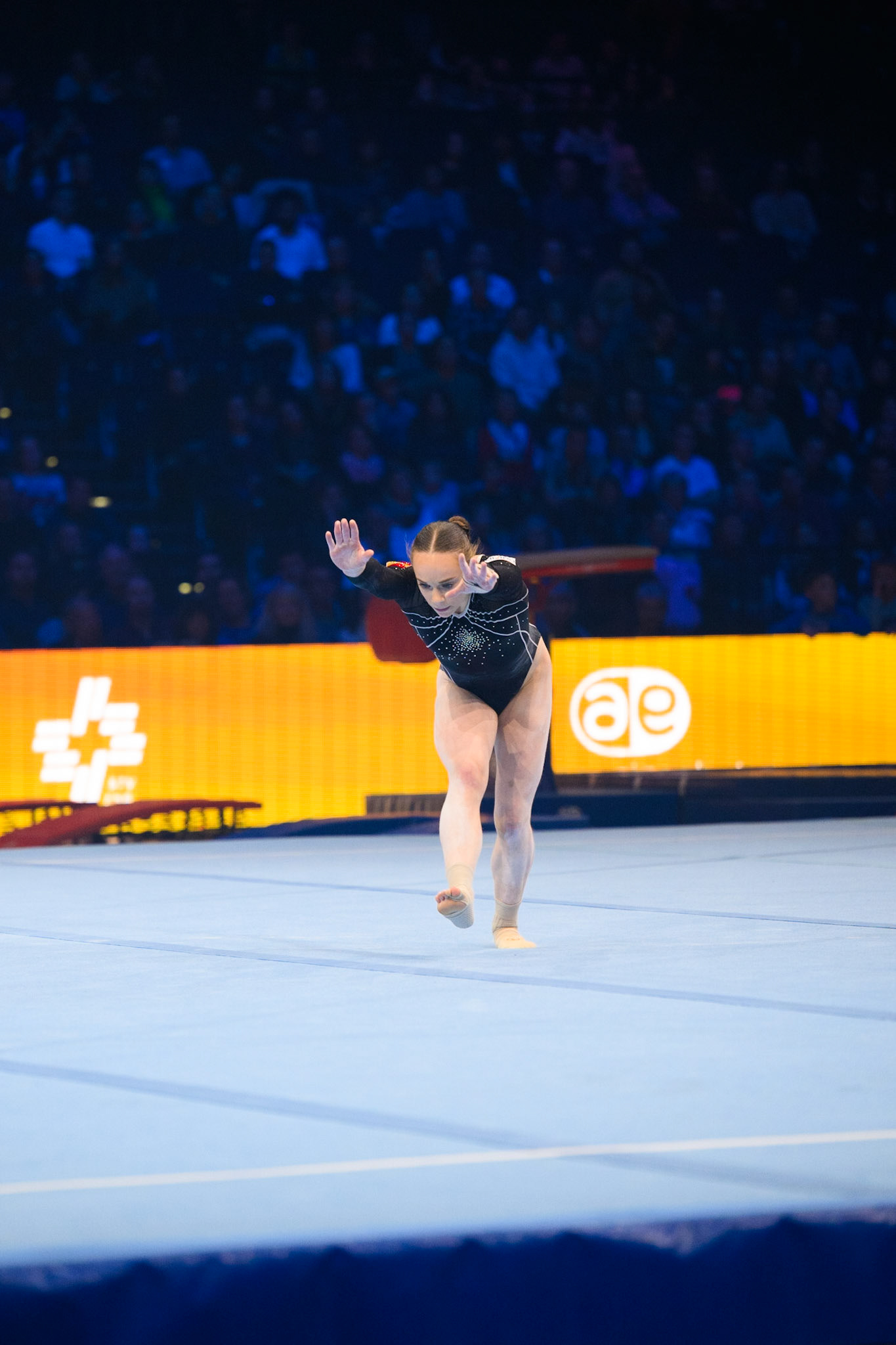 Swiss Cup Zurich 2022, Final, Floor ExerciseDepicted: Laura CasabuenaPhoto taken in Zurich, SUI on 2022-11-27Photo credits should read: Norman Seibert, CC BY-SA 4.0NIKON Z 9, NIKKOR Z 70-200mm f/2.8 VR S¹⁄₁₆₀₀ Sek. bei ƒ / 2,8File: DSC_2762.NEF