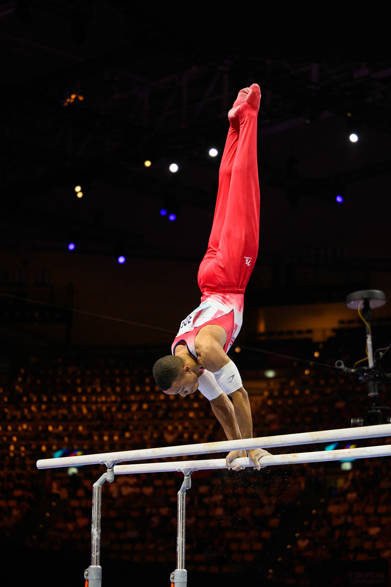 European Championships 2022, Apparatus Final, Parallel BarsDepicted: Joe FraserPhoto taken in Munich, DEU on 2022-08-21Photo credits should read: Norman Seibert, CC BY-SA 4.0NIKON Z 9, NIKKOR Z 70-200mm f/2.8 VR S¹⁄₁₆₀₀ Sek. bei ƒ / 2,8File: DSC_5644.NEF