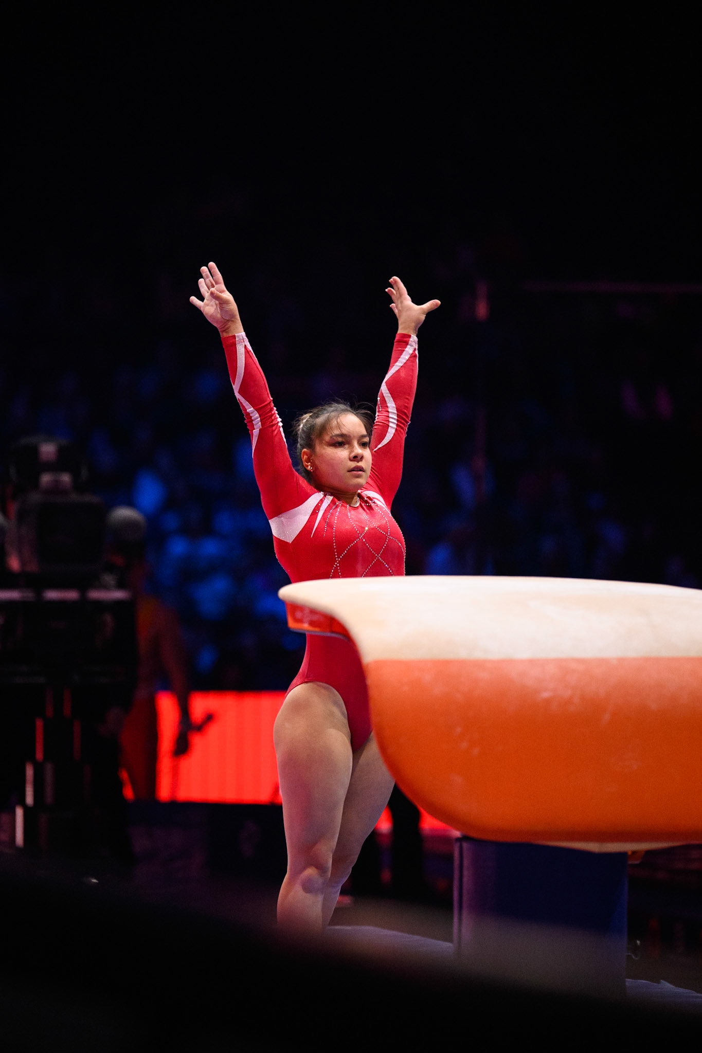 Swiss Cup Zurich 2022, Final, VaultDepicted: Bilge TarhanPhoto taken in Zurich, SUI on 2022-11-27Photo credits should read: Norman Seibert, CC BY-SA 4.0NIKON Z 9, NIKKOR Z 70-200mm f/2.8 VR S¹⁄₁₆₀₀ Sek. bei ƒ / 2,8File: DSC_2480.NEF