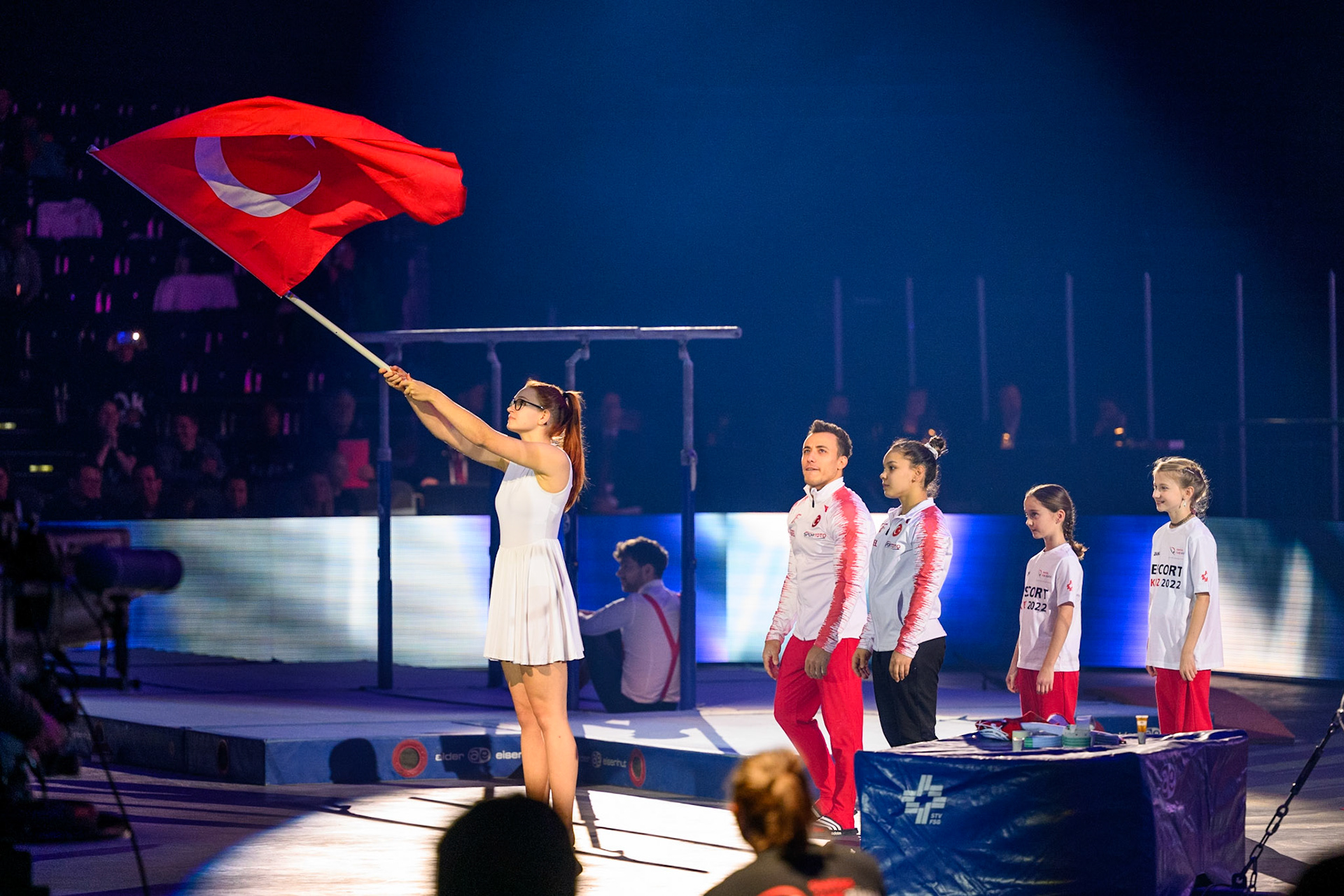 Swiss Cup Zurich 2022, Opening Ceremony, Depicted: Adem Asil, Bilge TarhanPhoto taken in Zurich, SUI on 2022-11-27Photo credits should read: Norman Seibert, CC BY-SA 4.0NIKON Z 9, NIKKOR Z 70-200mm f/2.8 VR S¹⁄₁₆₀₀ Sek. bei ƒ / 2,8File: DSC_8157.NEF