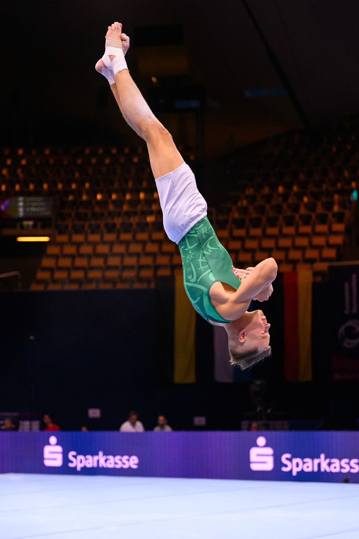 European Championships 2022, Podium Training, Floor ExerciseDepicted: Krisztián BalázsPhoto taken in Munich, DEU on 2022-08-16Photo credits should read: Norman Seibert, CC BY-SA 4.0NIKON Z 9, NIKKOR Z 70-200mm f/2.8 VR S¹⁄₁₆₀₀ Sek. bei ƒ / 2,8File: DSC_1922.NEF
