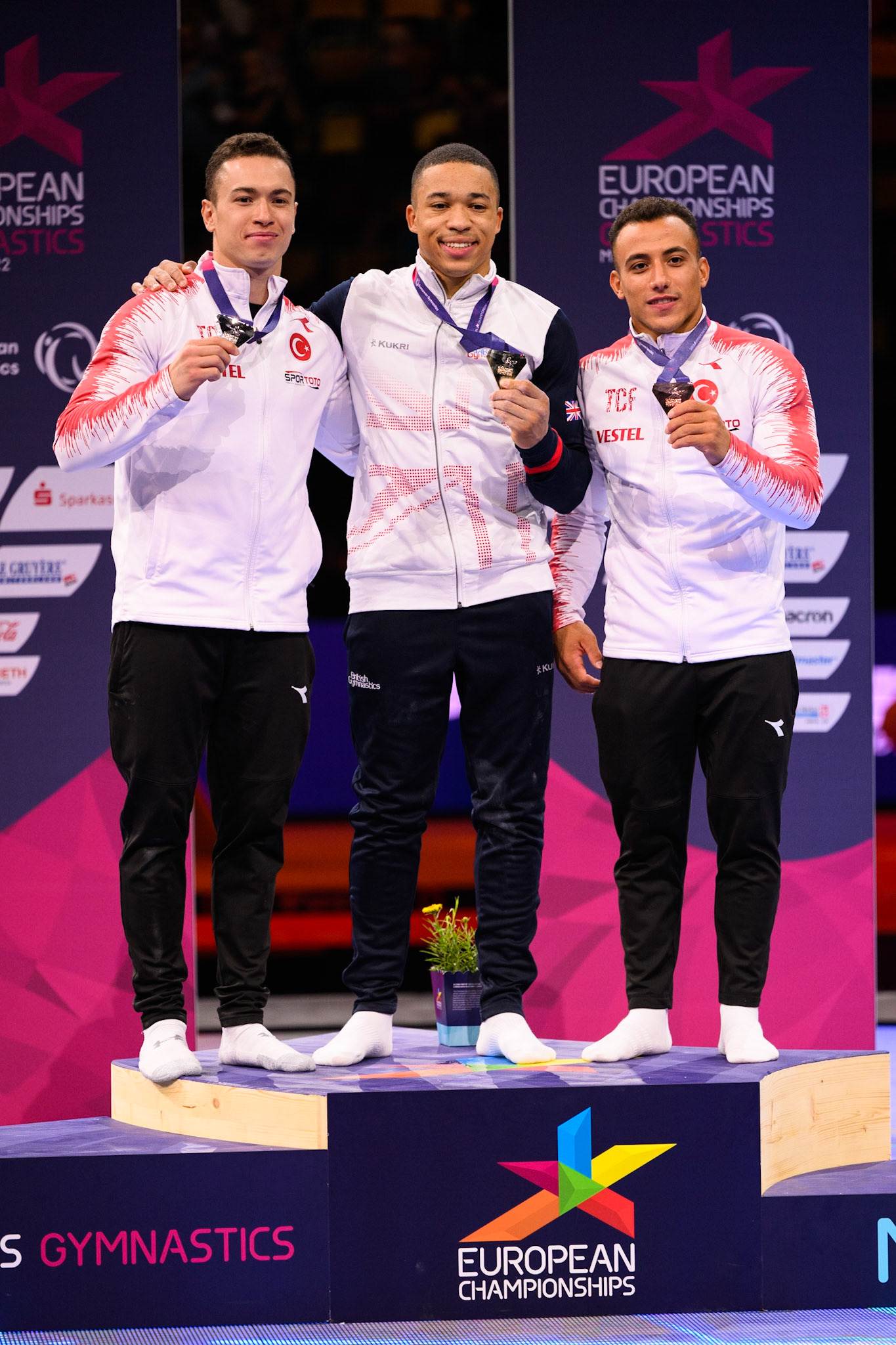 Senior Men All-around Victory ceremony