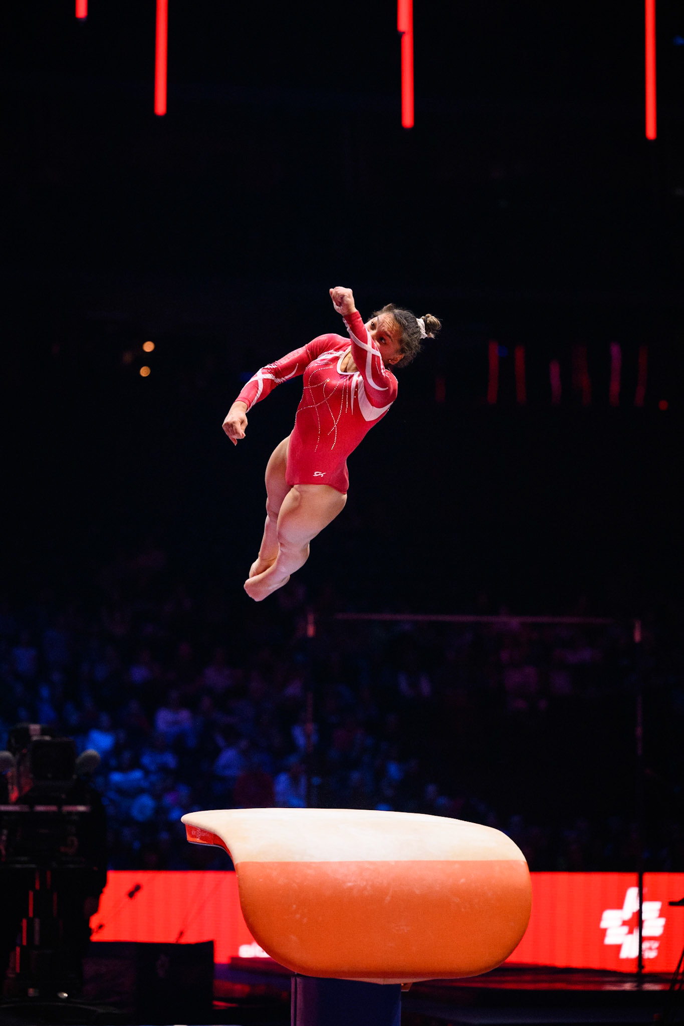 Swiss Cup Zurich 2022, Final, VaultDepicted: Bilge TarhanPhoto taken in Zurich, SUI on 2022-11-27Photo credits should read: Norman Seibert, CC BY-SA 4.0NIKON Z 9, NIKKOR Z 70-200mm f/2.8 VR S¹⁄₁₆₀₀ Sek. bei ƒ / 2,8File: DSC_2438.NEF