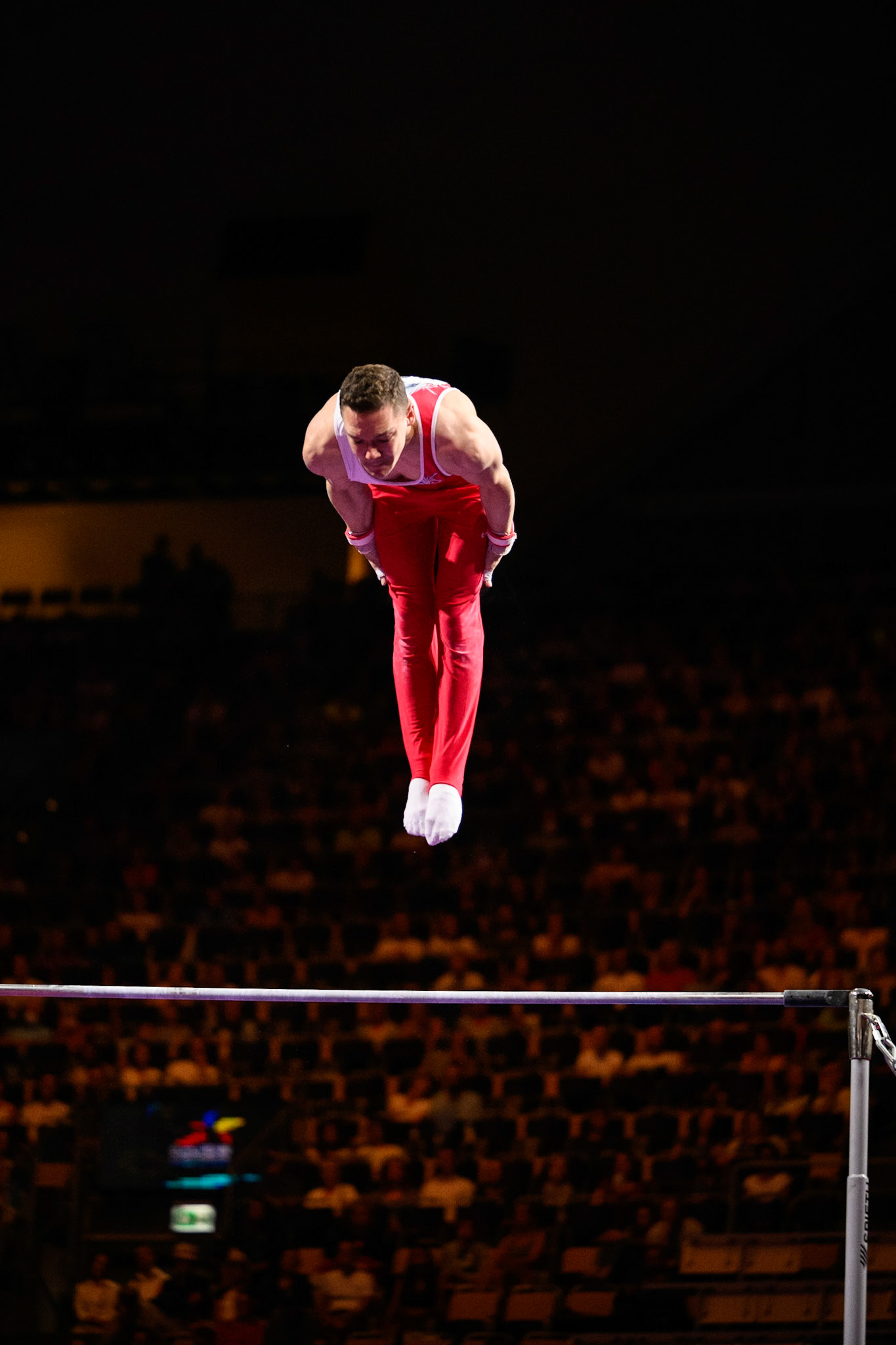 European Championships 2022, Apparatus Final, Horizontal BarDepicted: Noe SeifertPhoto taken in Munich, DEU on 2022-08-21Photo credits should read: Norman Seibert, CC BY-SA 4.0NIKON Z 9, NIKKOR Z 70-200mm f/2.8 VR S¹⁄₁₆₀₀ Sek. bei ƒ / 2,8File: DSC_9132 2.NEF