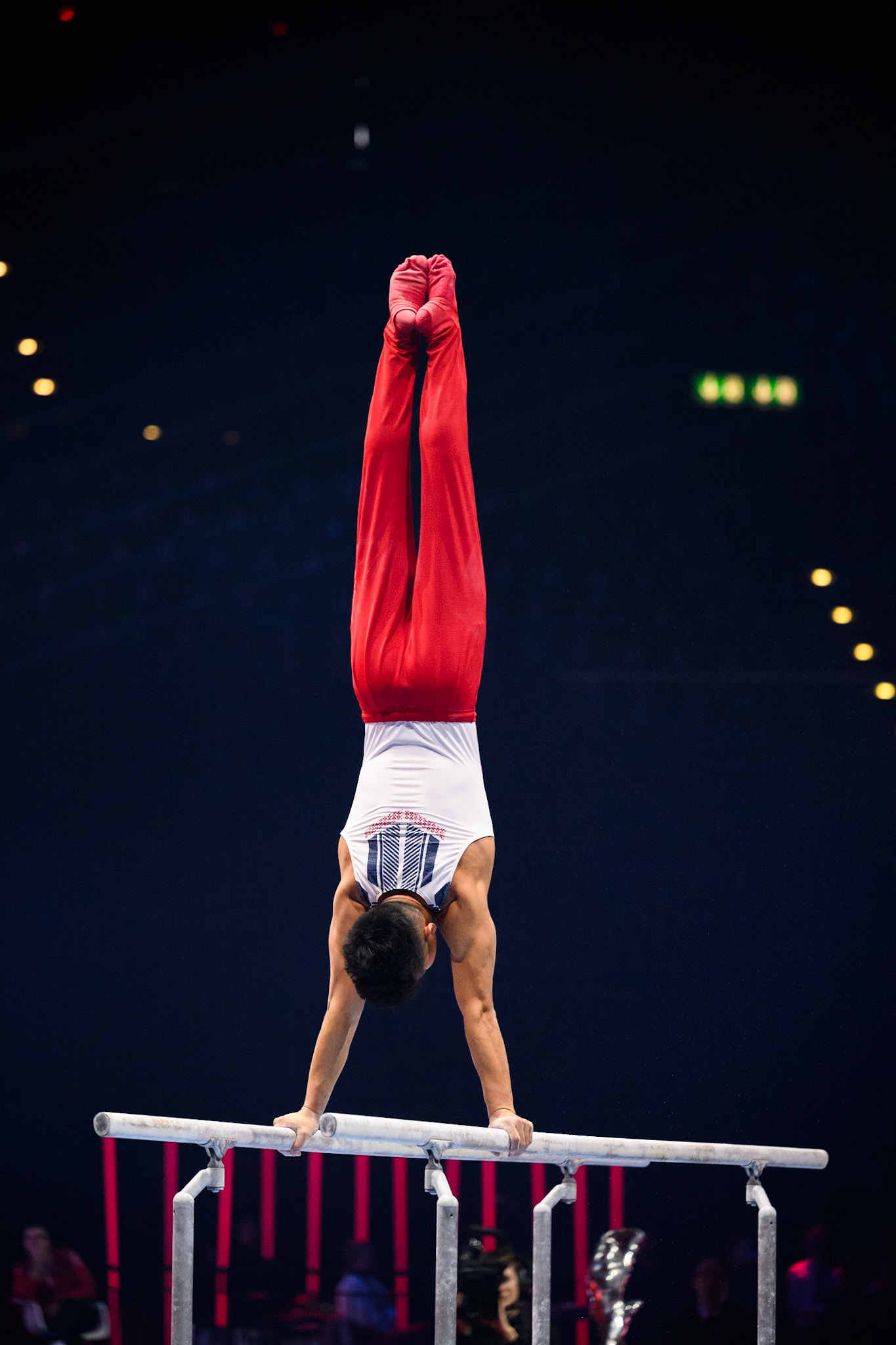 Swiss Cup Zurich 2022, Final, Parallel BarsDepicted: Yul MoldauerPhoto taken in Zurich, SUI on 2022-11-27Photo credits should read: Norman Seibert, CC BY-SA 4.0NIKON Z 9, NIKKOR Z 70-200mm f/2.8 VR S¹⁄₁₆₀₀ Sek. bei ƒ / 2,8File: DSC_2882.NEF