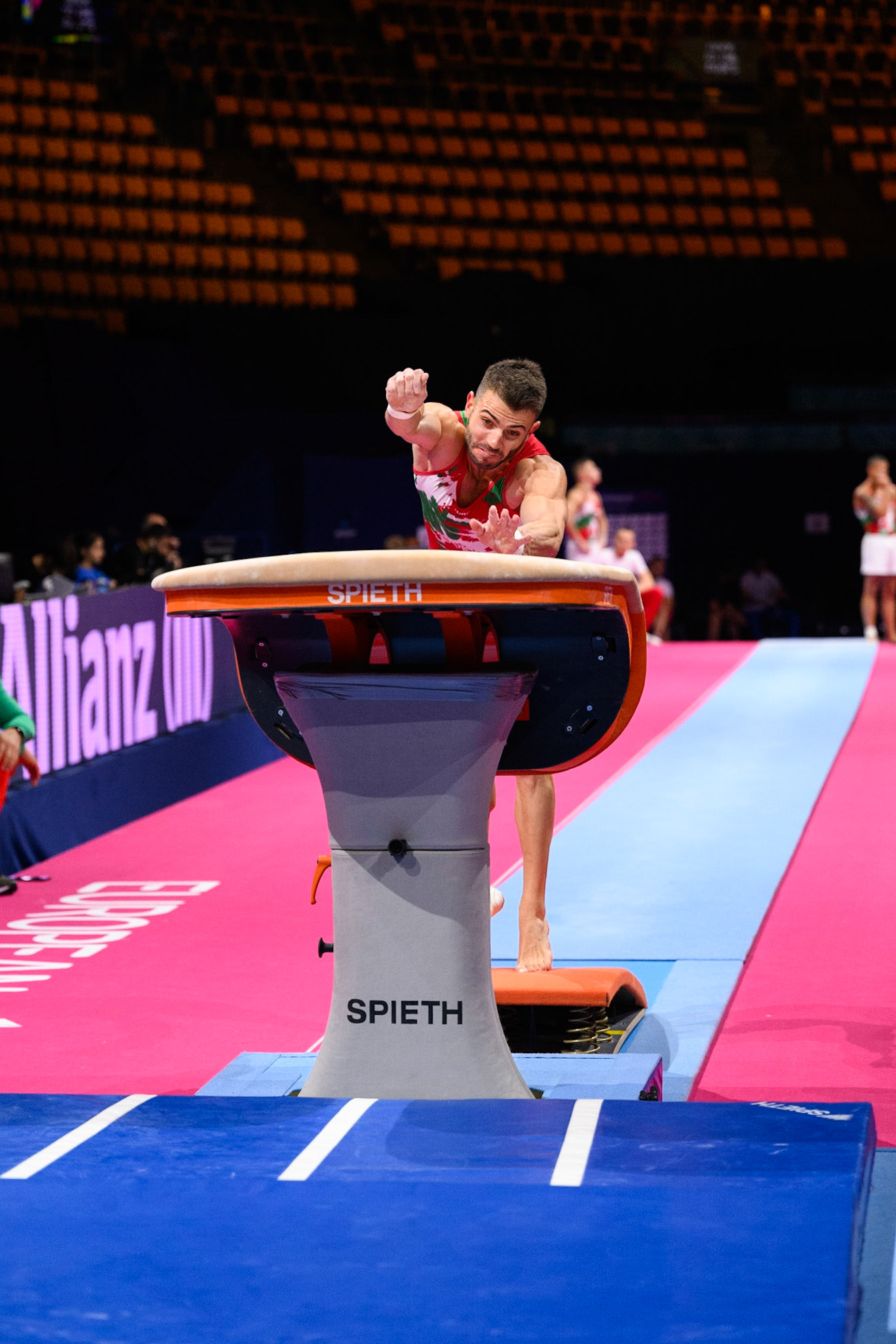 European Championships 2022, Podium Training, VaultDepicted: Yordan AleksandrovPhoto taken in Munich, DEU on 2022-08-16Photo credits should read: Norman Seibert, CC BY-SA 4.0NIKON Z 9, NIKKOR Z 70-200mm f/2.8 VR S¹⁄₁₆₀₀ Sek. bei ƒ / 2,8File: DSC_6667.NEF