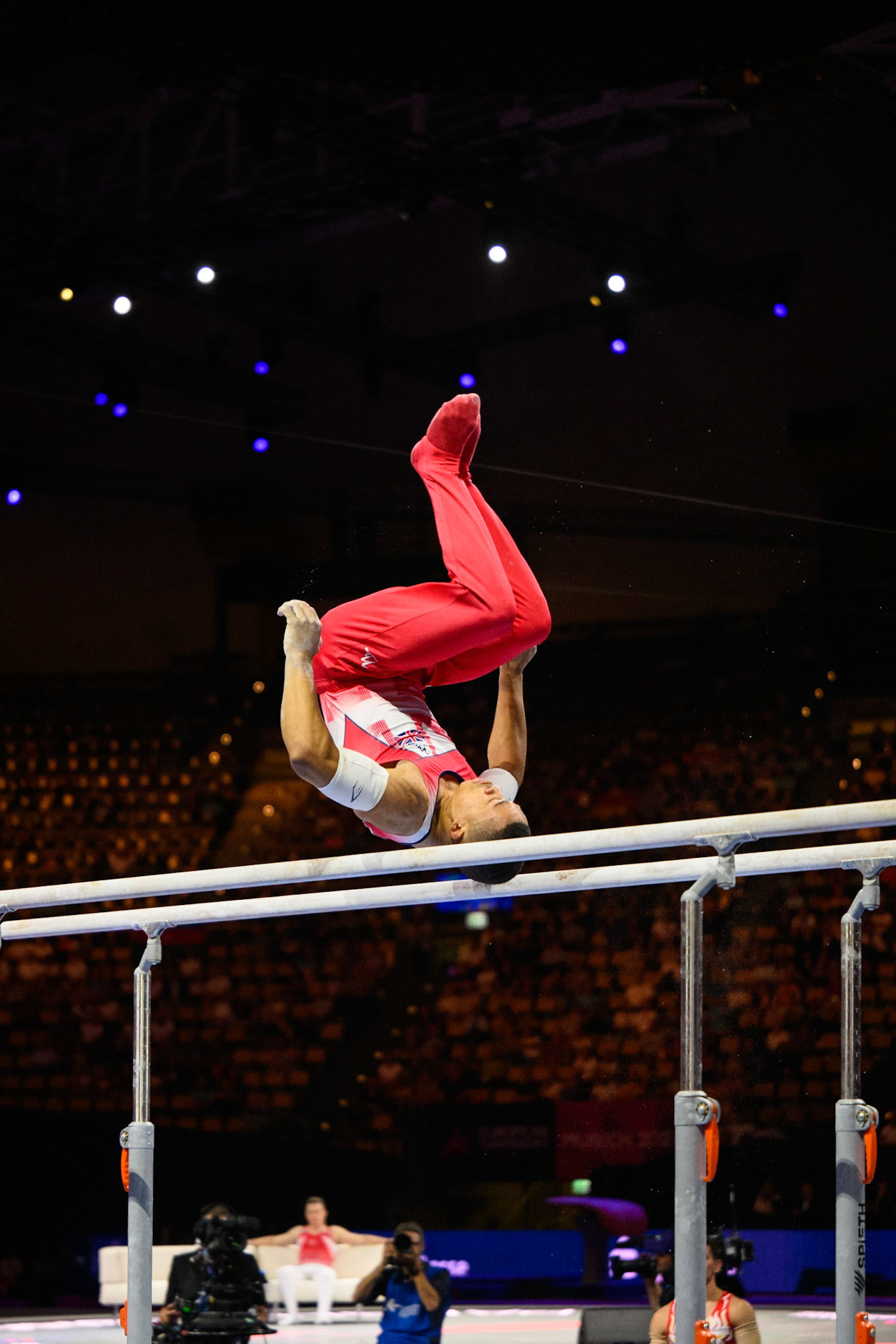 European Championships 2022, Apparatus Final, Parallel BarsDepicted: Joe FraserPhoto taken in Munich, DEU on 2022-08-21Photo credits should read: Norman Seibert, CC BY-SA 4.0NIKON Z 9, NIKKOR Z 70-200mm f/2.8 VR S¹⁄₁₆₀₀ Sek. bei ƒ / 2,8File: DSC_5592.NEF