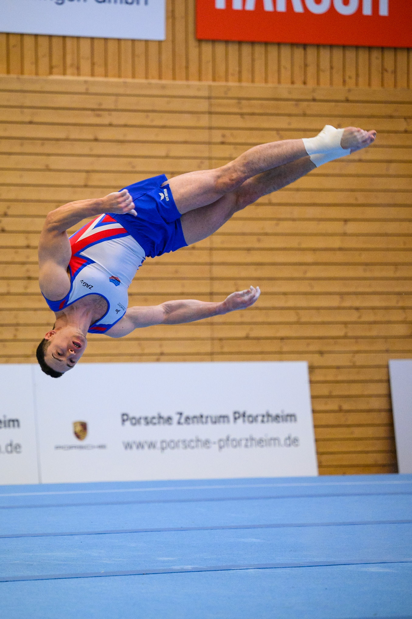 1. Bundesliga Kunstturnen: KTV Straubenhardt vs. TuS Vinnhorst, Competition, Floor ExerciseDepicted: Ahmet ÖnderPhoto taken in Straubenhardt, DEU on 2023-04-22Photo credits should read: Norman SeibertNIKON Z 9, NIKKOR Z 70-200mm f/2.8 VR S¹⁄₁₂₅₀ Sek. bei ƒ / 2,8File: DSC_3068.NEF