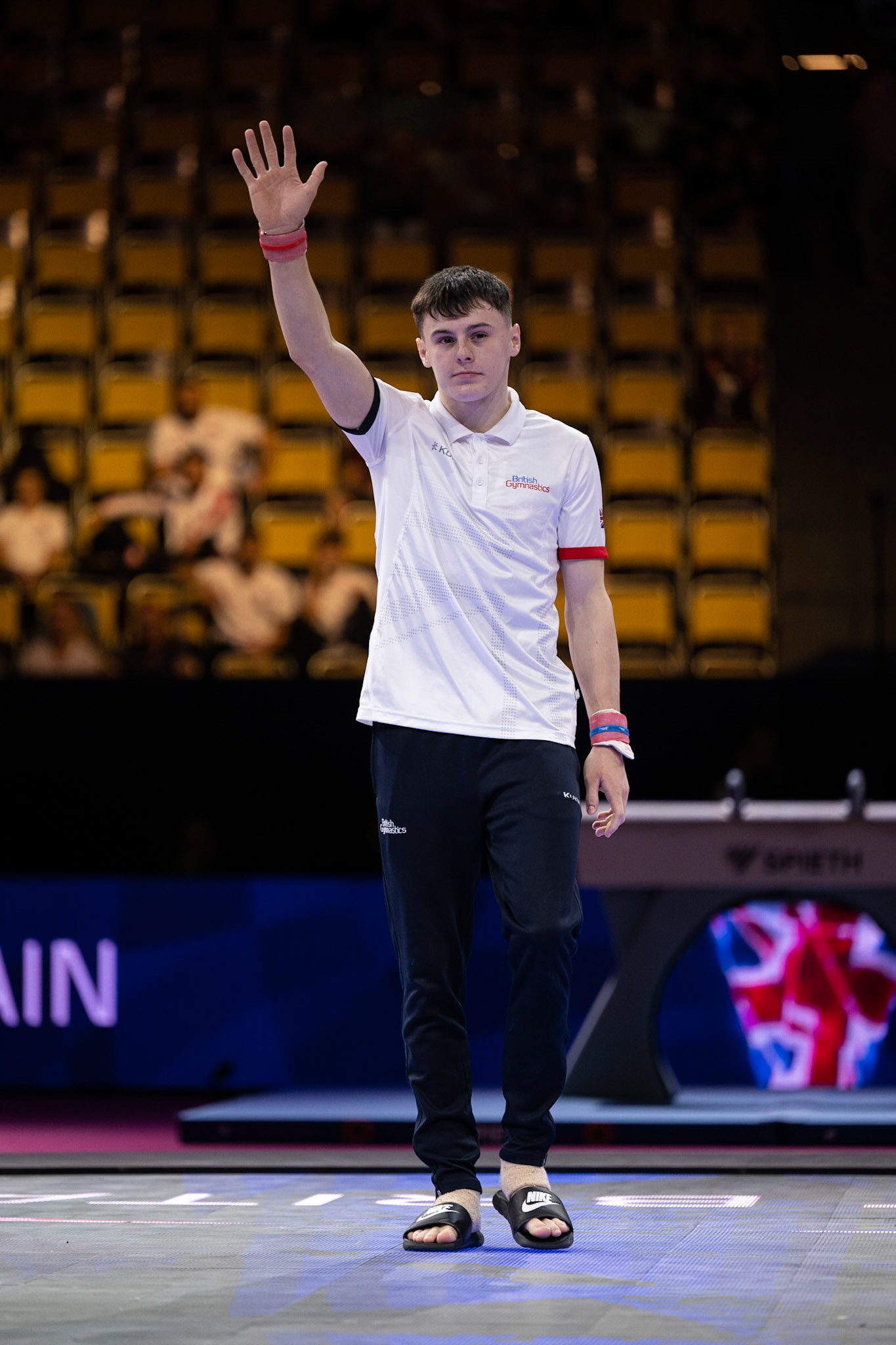 European Championships 2022, Apparatus Final, Presentation of AthletesDepicted: Jack StanleyPhoto taken in Munich, DEU on 2022-08-21Photo credits should read: Norman Seibert, CC BY-SA 4.0NIKON Z 9, NIKKOR Z 70-200mm f/2.8 VR S¹⁄₈₀₀ Sek. bei ƒ / 2,8File: DSC_6768.NEF