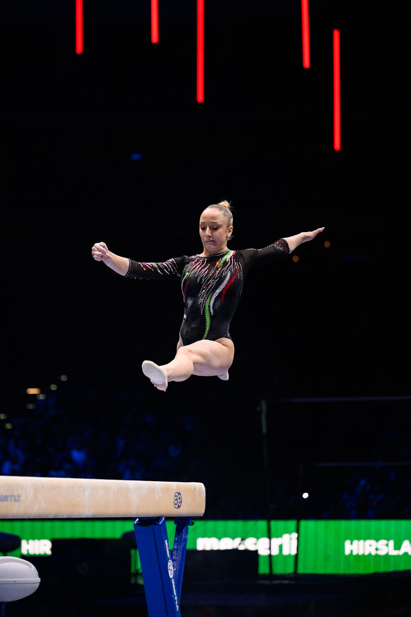Swiss Cup Zurich 2022, Final, Balance BeamDepicted: Martina MaggioPhoto taken in Zurich, SUI on 2022-11-27Photo credits should read: Norman Seibert, CC BY-SA 4.0NIKON Z 9, NIKKOR Z 70-200mm f/2.8 VR S¹⁄₁₆₀₀ Sek. bei ƒ / 2,8File: DSC_3258.NEF