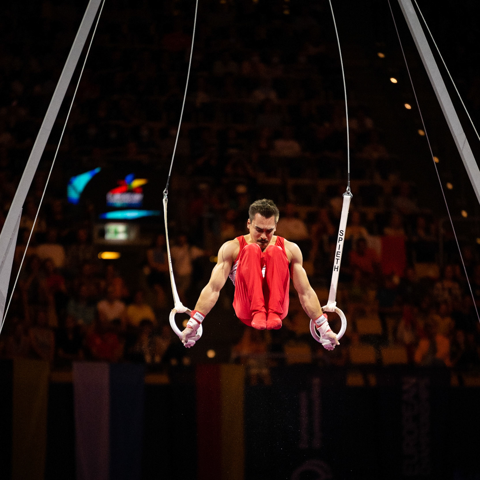 European Championships 2022, Apparatus Final, Still RingsDepicted: Vinzenz HöckPhoto taken in Munich, DEU on 2022-08-21Photo credits should read: Norman Seibert, CC BY-SA 4.0NIKON Z 9, NIKKOR Z 70-200mm f/2.8 VR S¹⁄₁₆₀₀ Sek. bei ƒ / 2,8File: DSC_3100.NEF