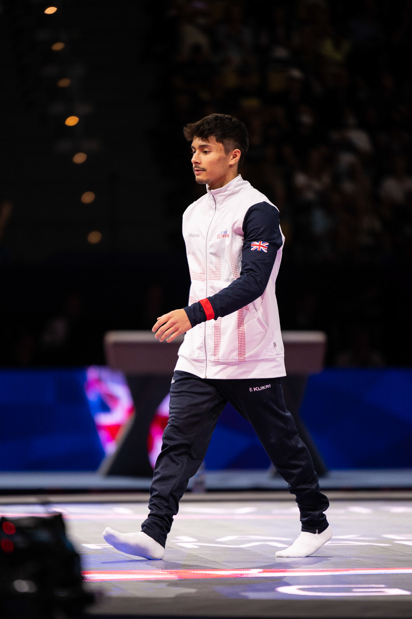 European Championships 2022, Apparatus Final, Presentation of AthletesDepicted: Jake JarmanPhoto taken in Munich, DEU on 2022-08-21Photo credits should read: Norman Seibert, CC BY-SA 4.0NIKON Z 9, NIKKOR Z 70-200mm f/2.8 VR S¹⁄₈₀₀ Sek. bei ƒ / 2,8File: DSC_7543.NEF