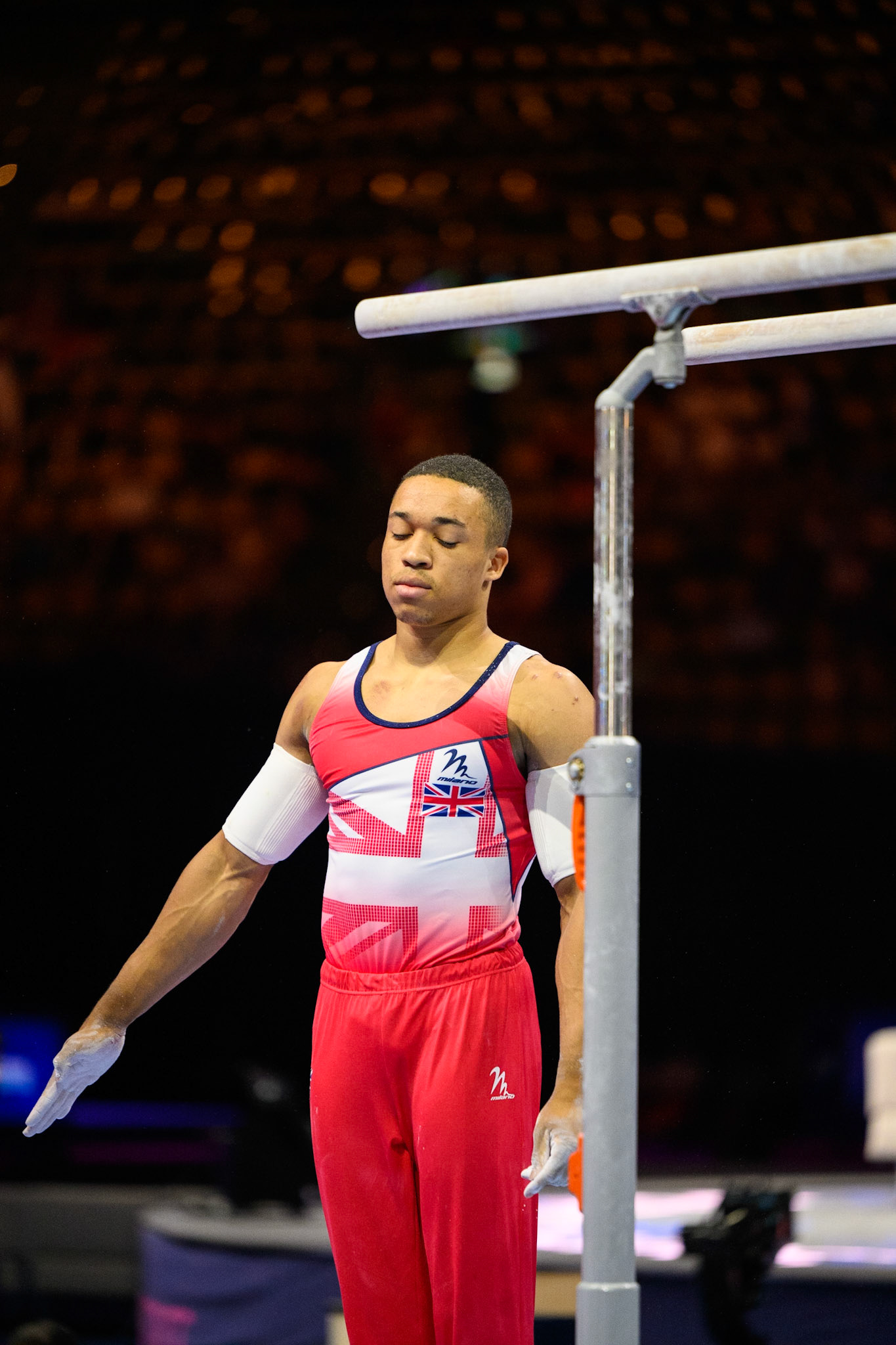 European Championships 2022, Apparatus Final, Parallel BarsDepicted: Joe FraserPhoto taken in Munich, DEU on 2022-08-21Photo credits should read: Norman Seibert, CC BY-SA 4.0NIKON Z 9, NIKKOR Z 70-200mm f/2.8 VR S¹⁄₁₆₀₀ Sek. bei ƒ / 2,8File: DSC_5534.NEF