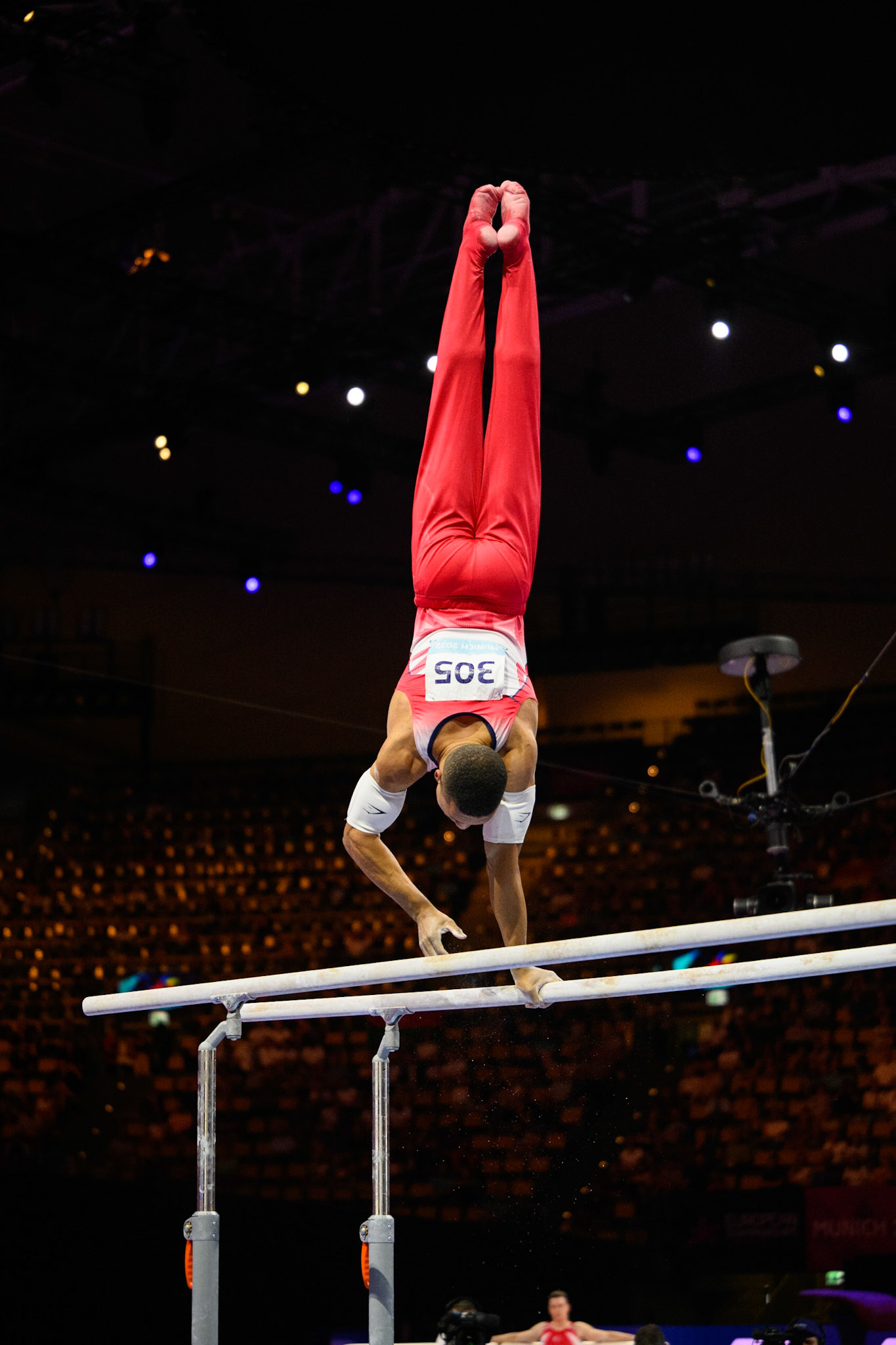 European Championships 2022, Apparatus Final, Parallel BarsDepicted: Joe FraserPhoto taken in Munich, DEU on 2022-08-21Photo credits should read: Norman Seibert, CC BY-SA 4.0NIKON Z 9, NIKKOR Z 70-200mm f/2.8 VR S¹⁄₁₆₀₀ Sek. bei ƒ / 2,8File: DSC_5646.NEF