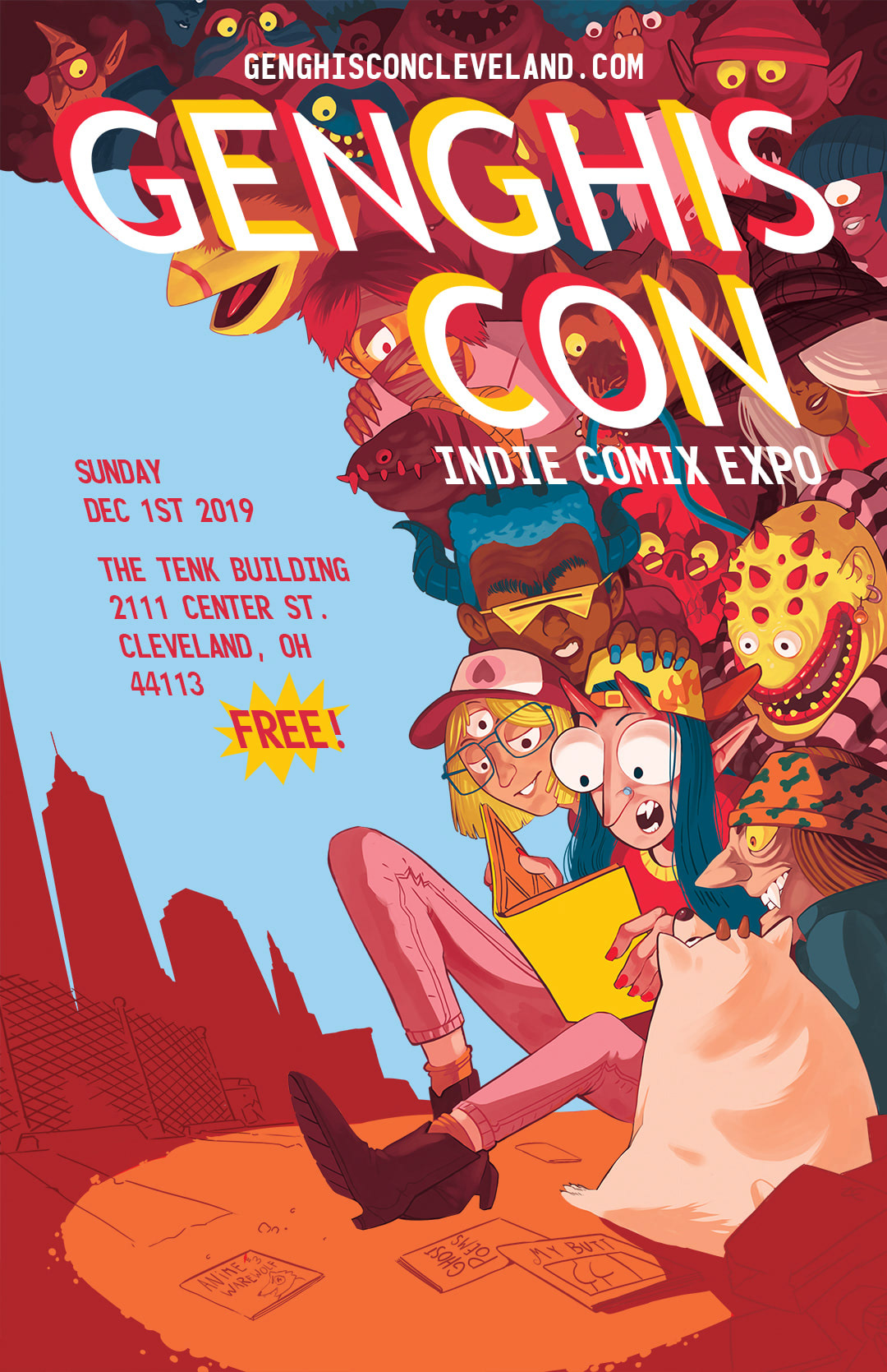 Poster for Genghis Con Indie Comix Expo