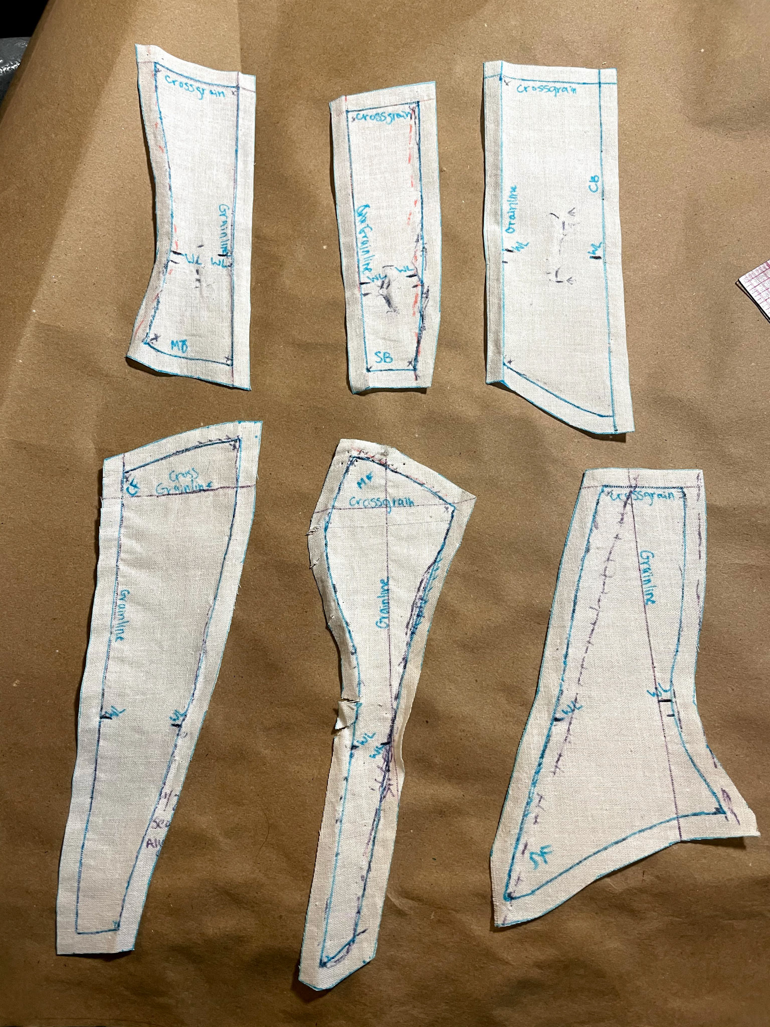 Corset Completed Drape and Pattern