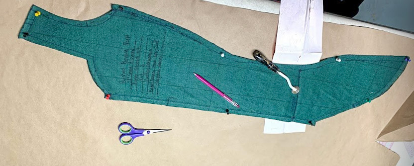 Dress Drape and Pattern Draft