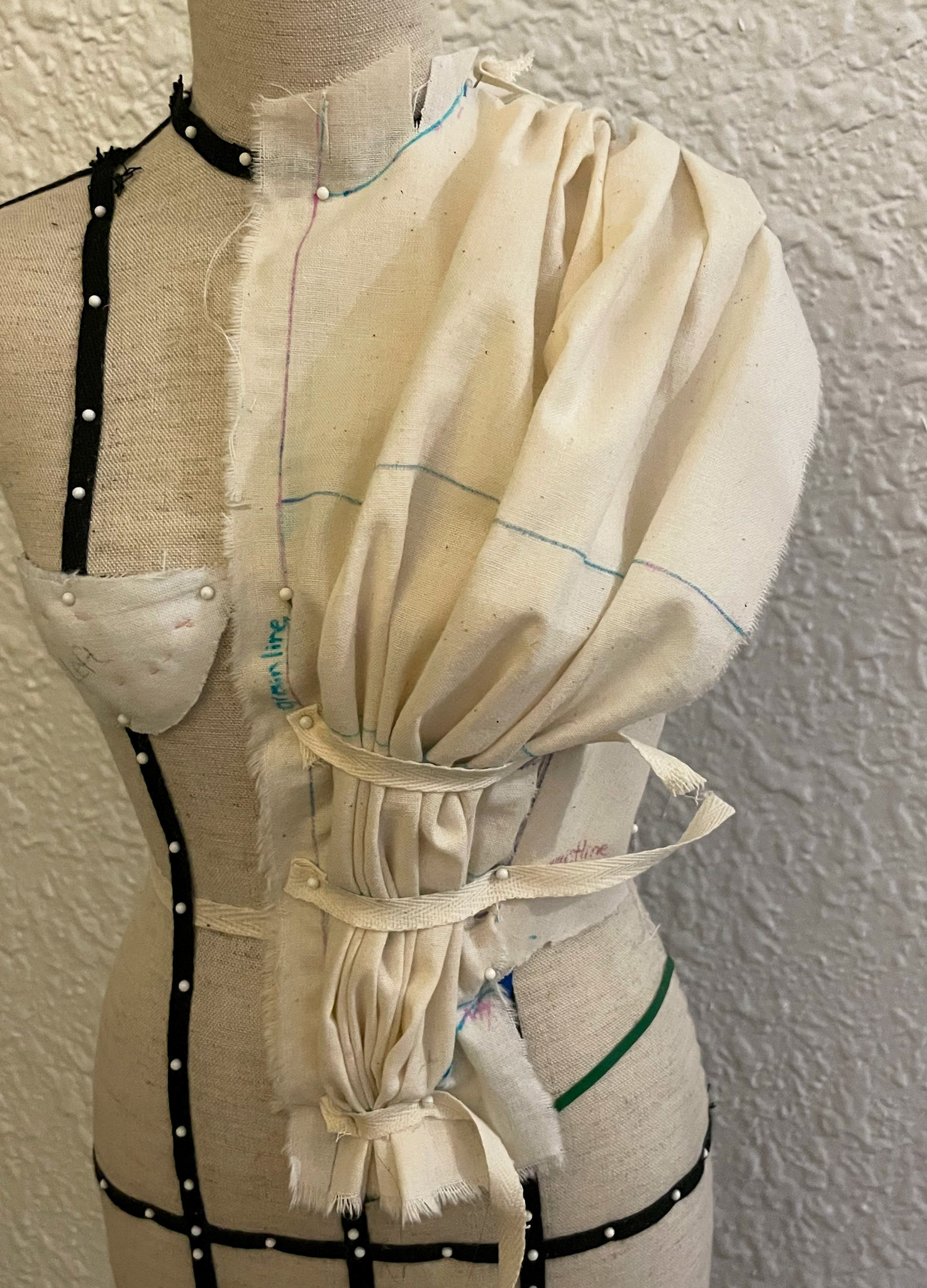 Gathered Bodice Overlay