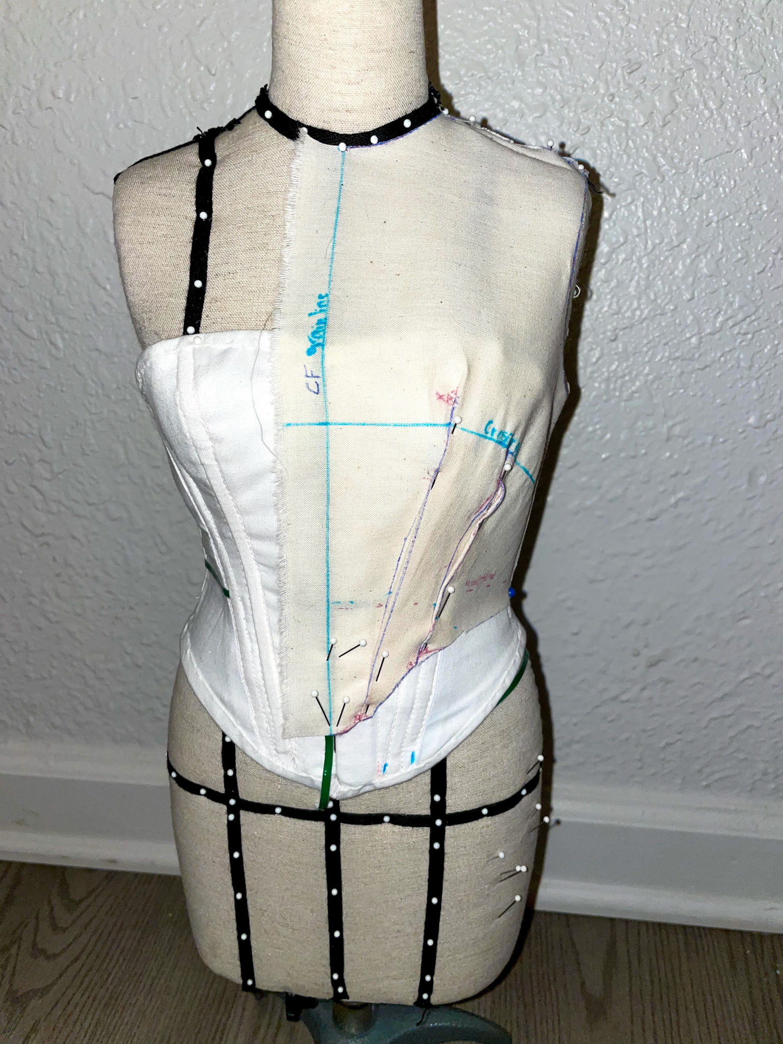 Bodice Drape Front