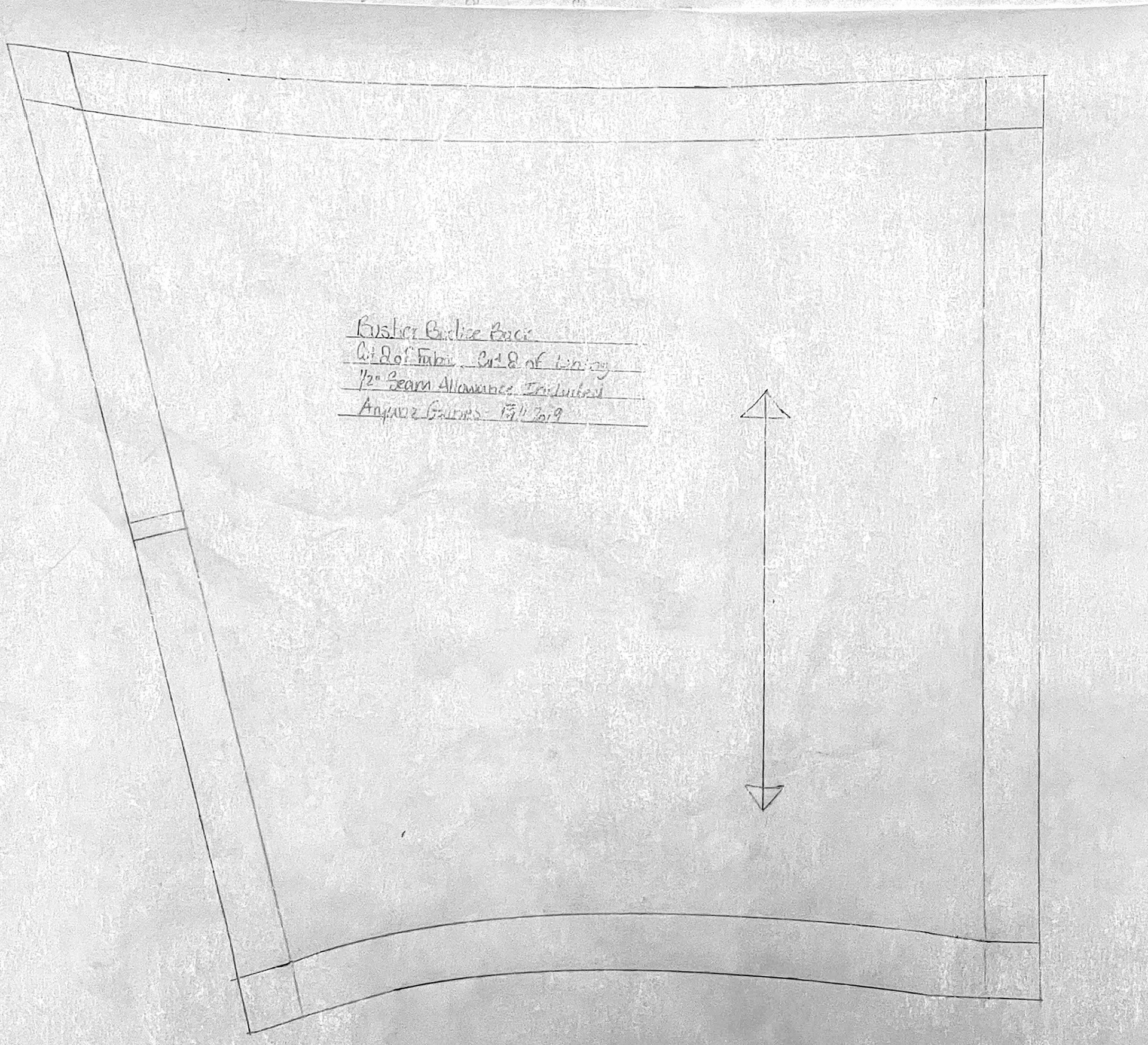 Bodice Back Pattern