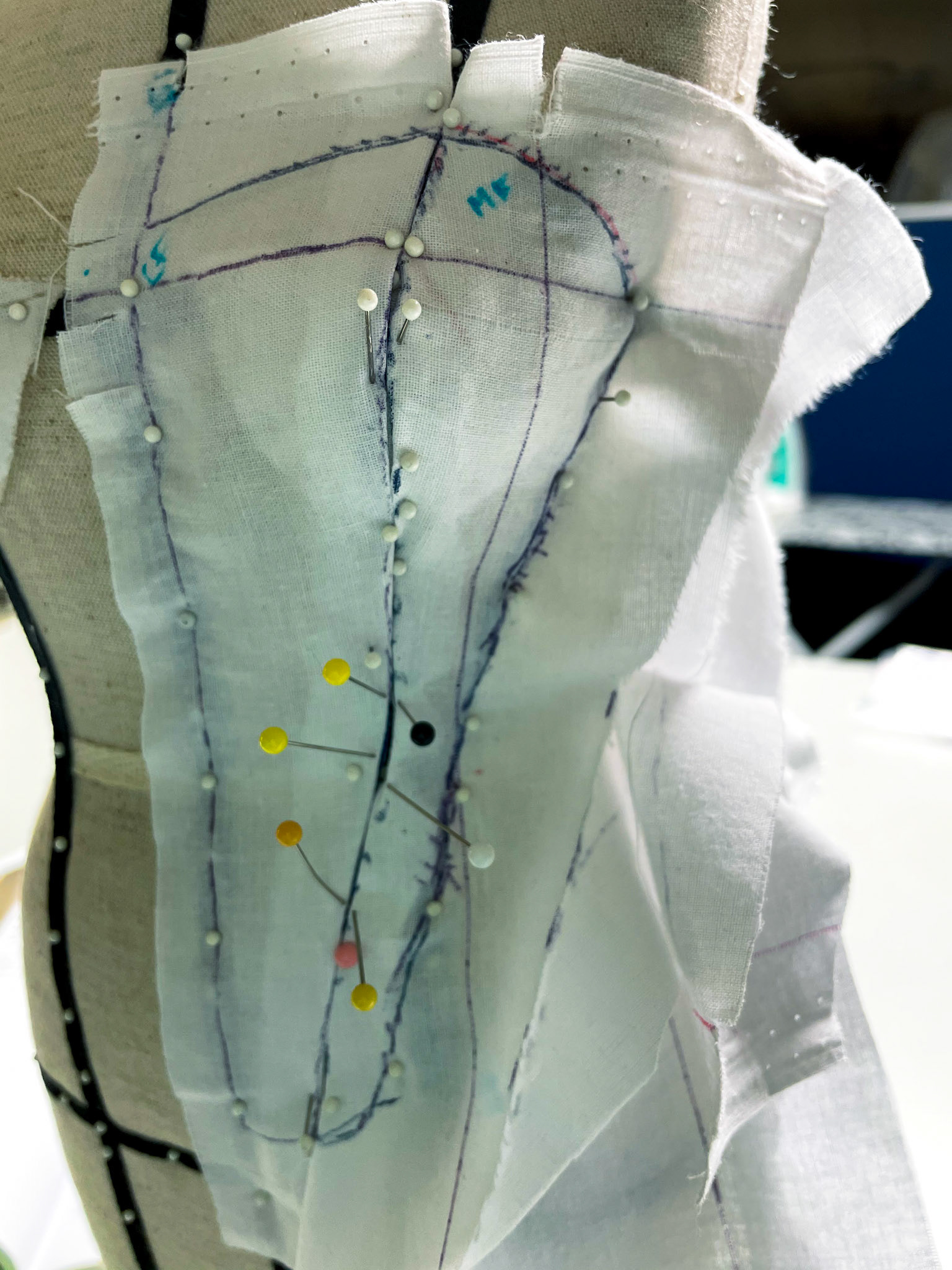 Corset Front Drape