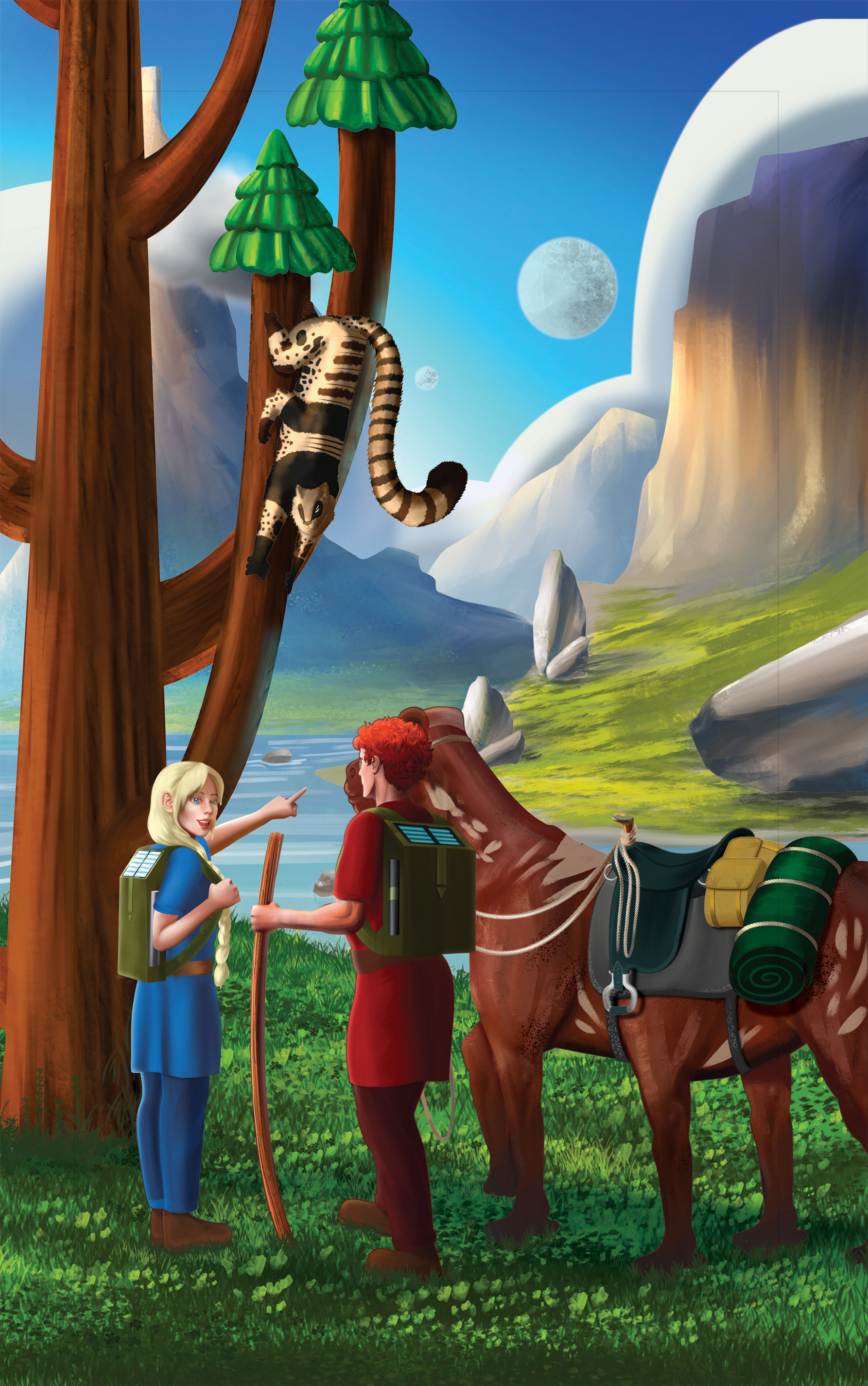 Cover Illustration for A Planet Called Imagine by N. A. Walker