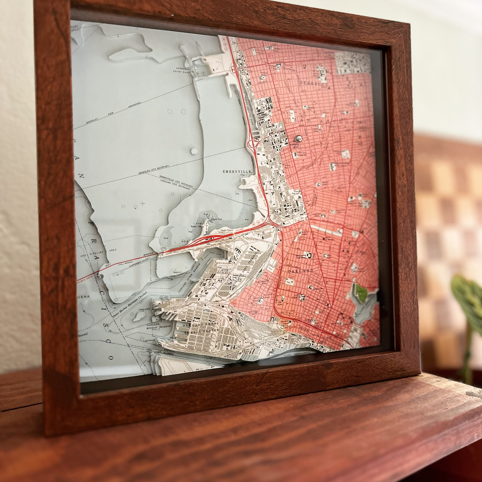 vintage Oakland city map