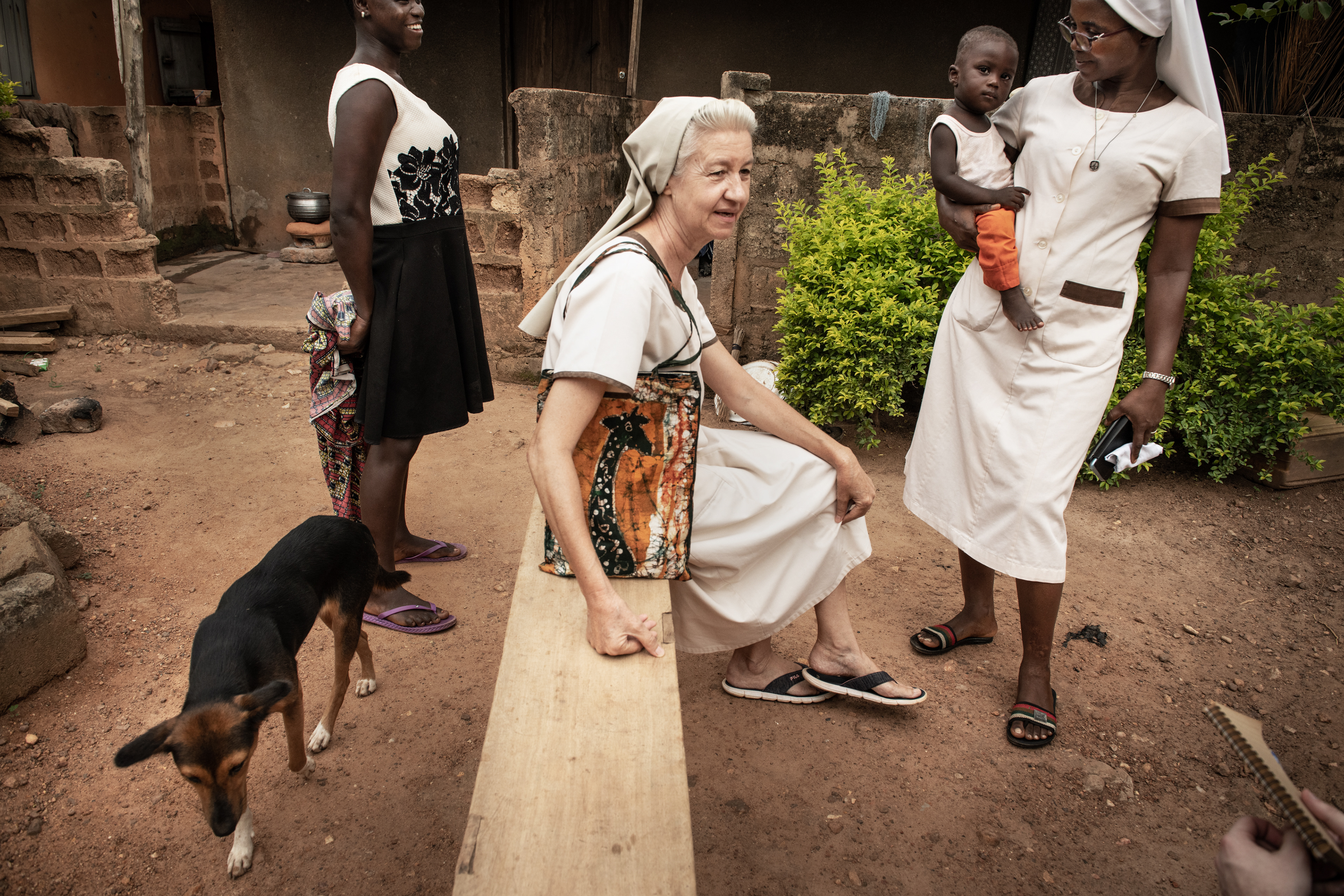 Missionaries of the Sisters of St. Catherine visit the residents of Kpalime, Togo, 2023
