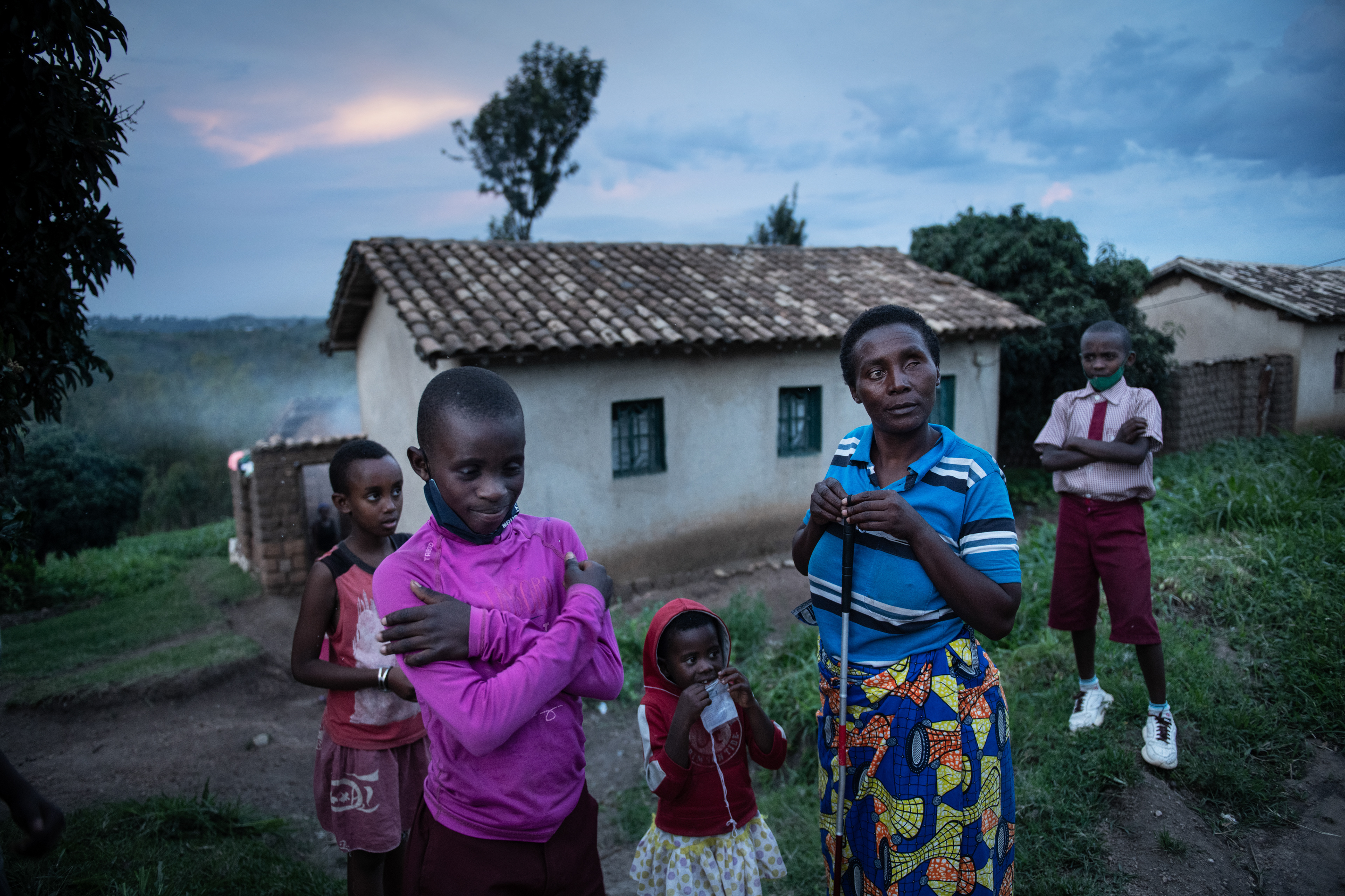Umugwabeza Irenee, her mother and three siblings live in a rented room in Ruhango, Rwanda. Three months after the birth of her last child, Irenee's mother lost her sight. Then her father left them, not wanting to live with his blind wife. They live in extreme poverty, and her mother is unable to work. Before Irenee was accepted into the Have a Heart Adoption program, they were starving. Now it is the only income they have. The children go to a public school. After paying rent and necessary fees, they are left with the equivalent of 14 Euro. They eat one simple meal a day.  Rwanda 2021