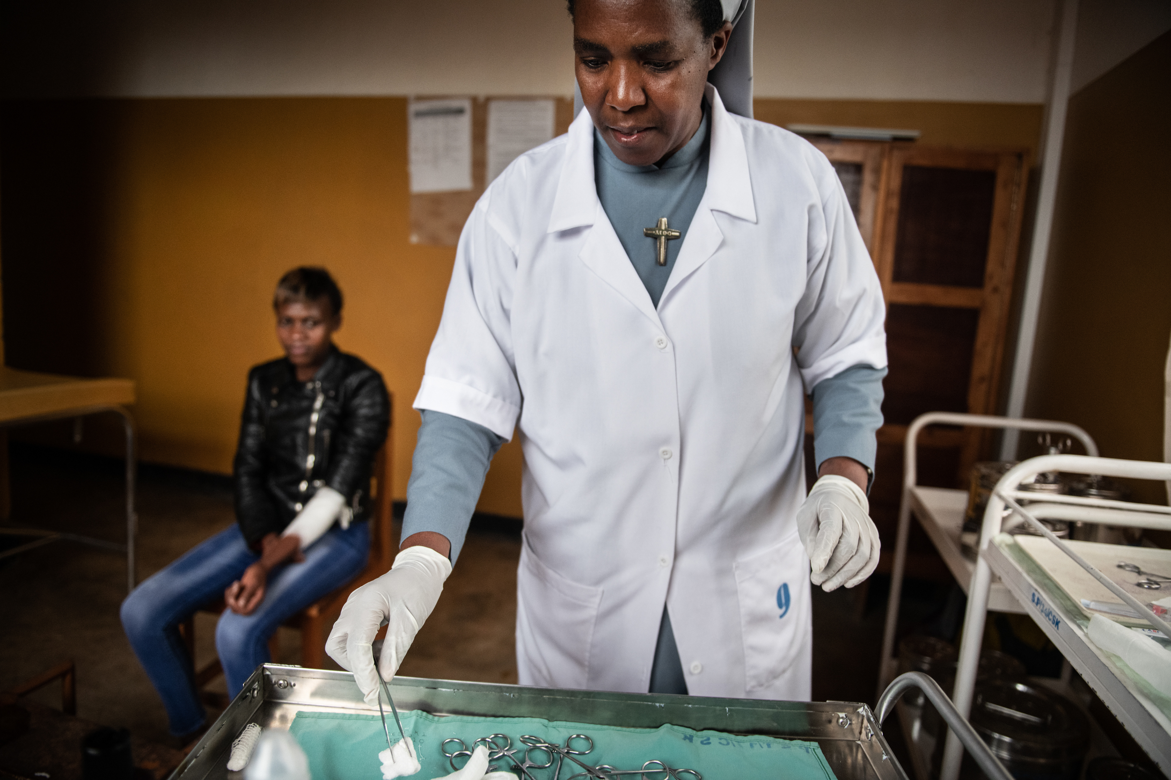 Health center run by the Congregation of the Pallottine Sisters in Kibeho, Rwanda. 2019