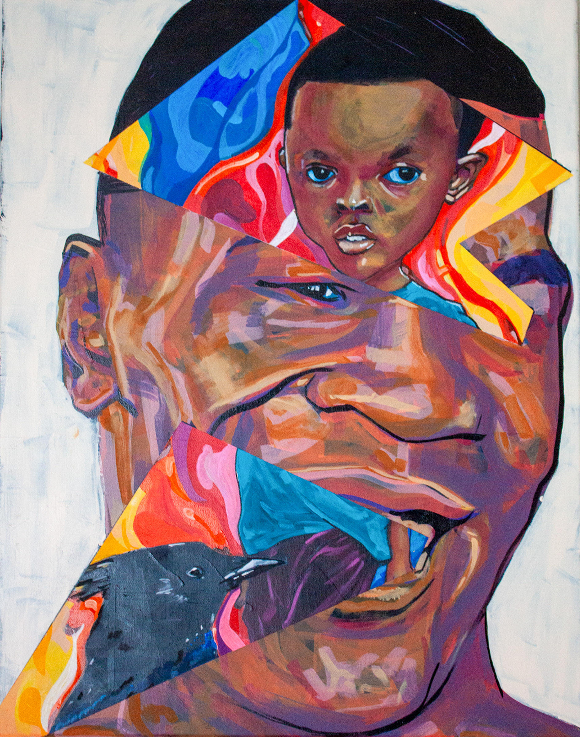 Big Head Lil Boy 71.12 x 55.88cm 28 x 22in